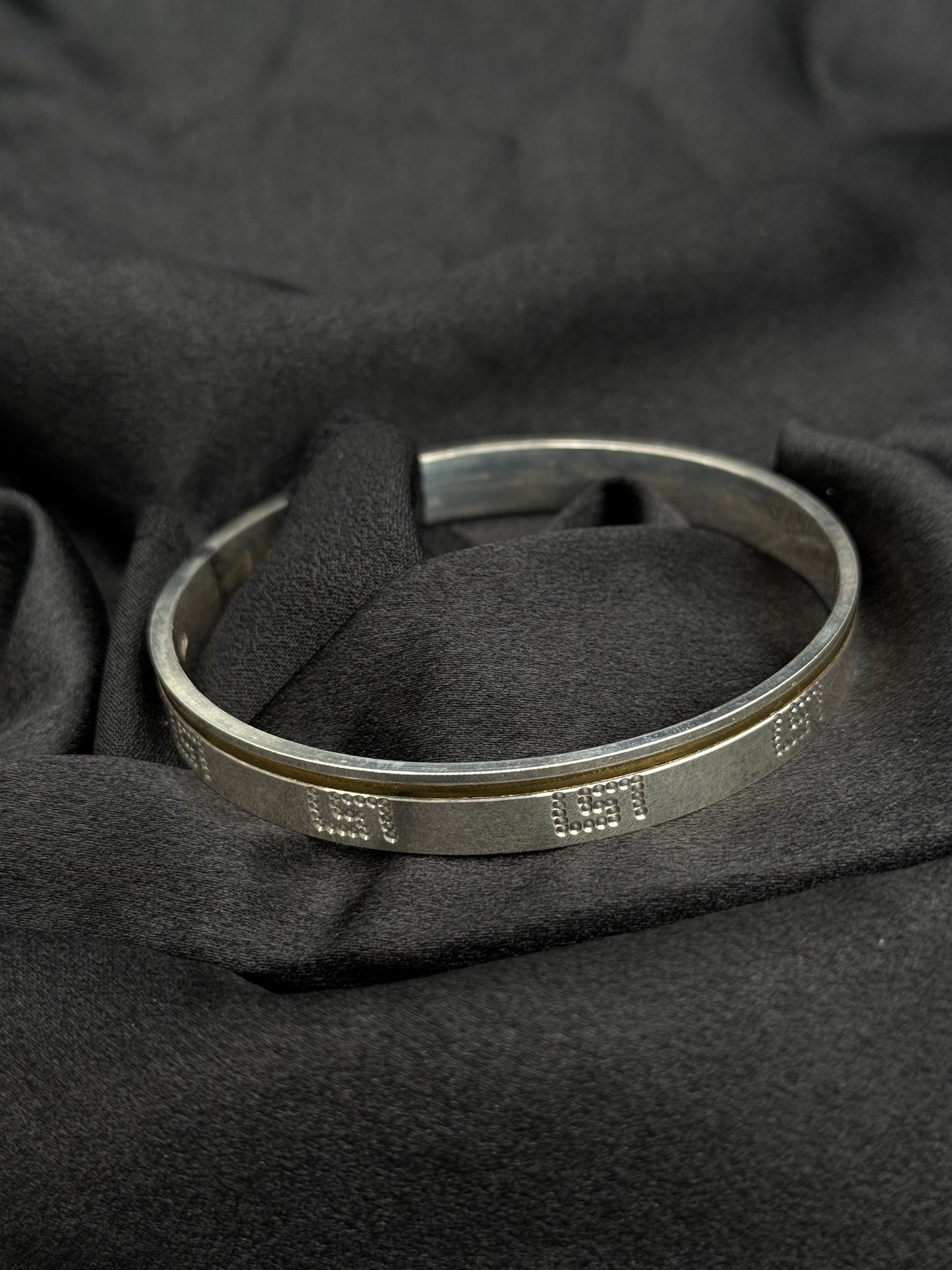 MENS SILVER KADDA SIZE 2.6 MK051