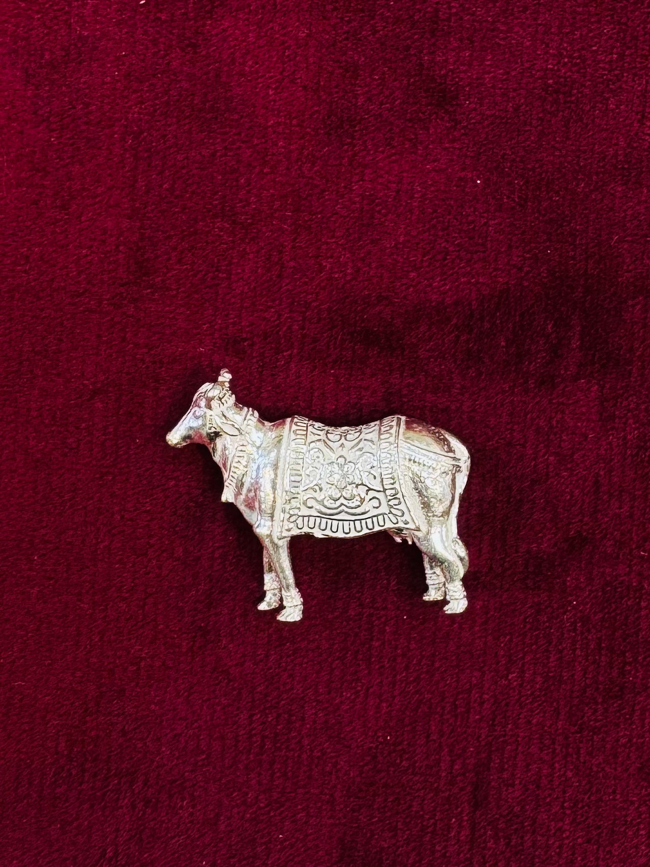 PURE SILVER COW AND CALF PI071