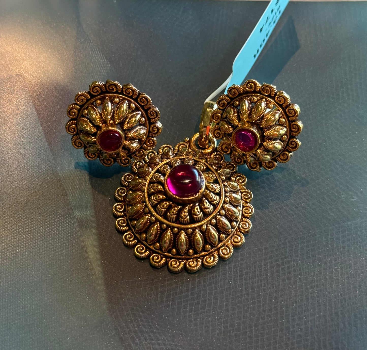 GOLD PLATE PENDANT SET GPI067
