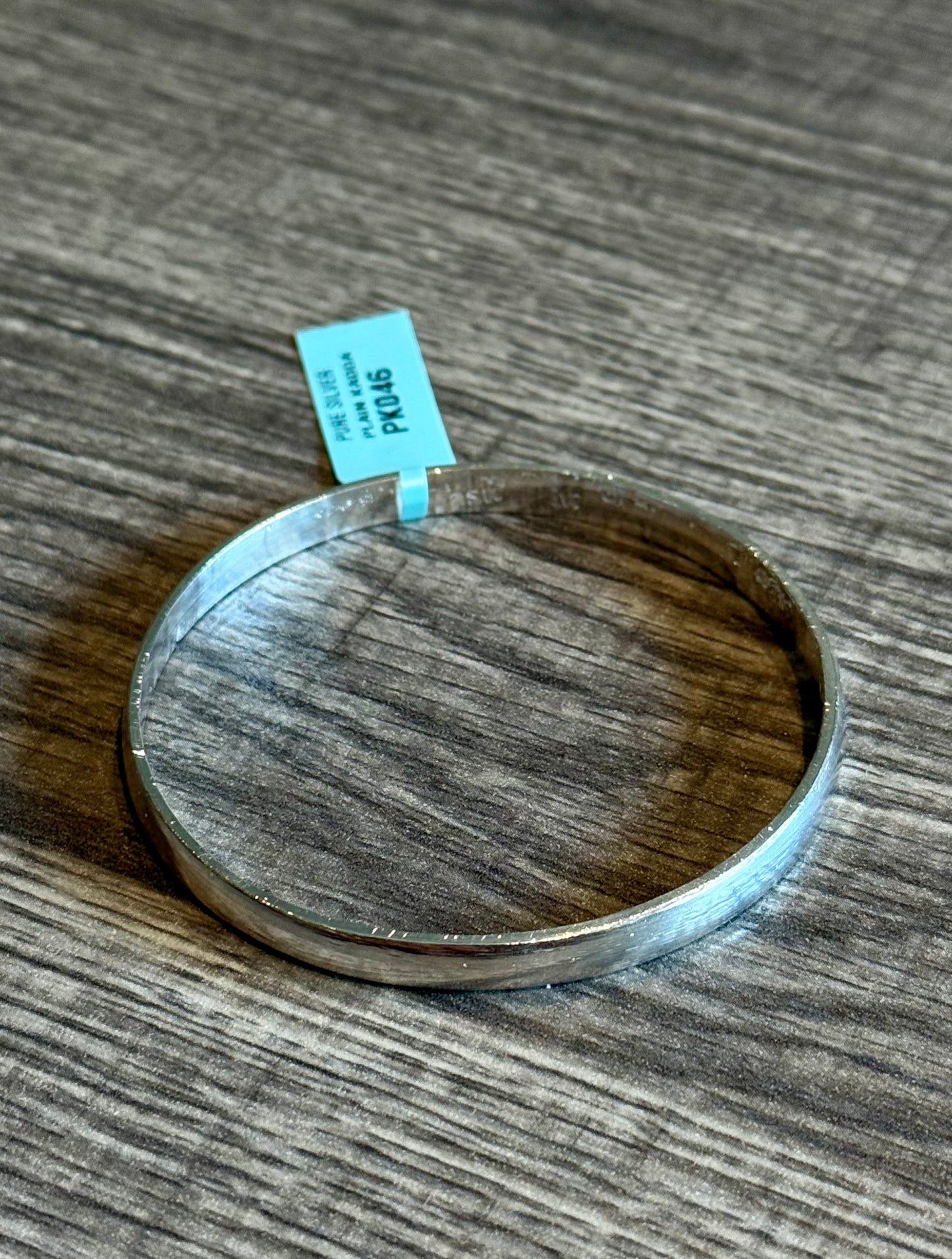 PURE SILVER PLAIN KADDA PK045
