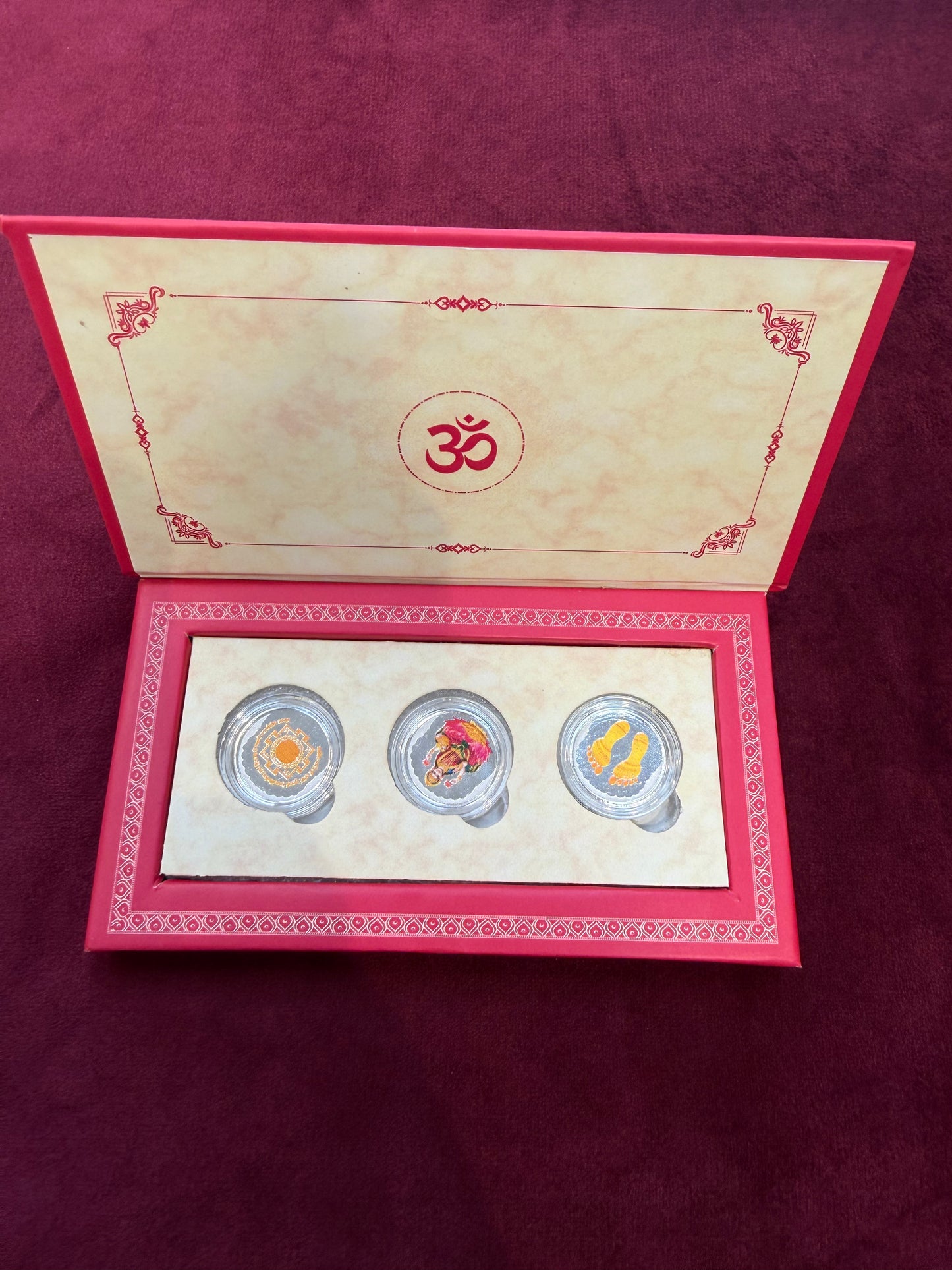 LAKSHMI CHARAN PADUKA PURE SILVER COIN