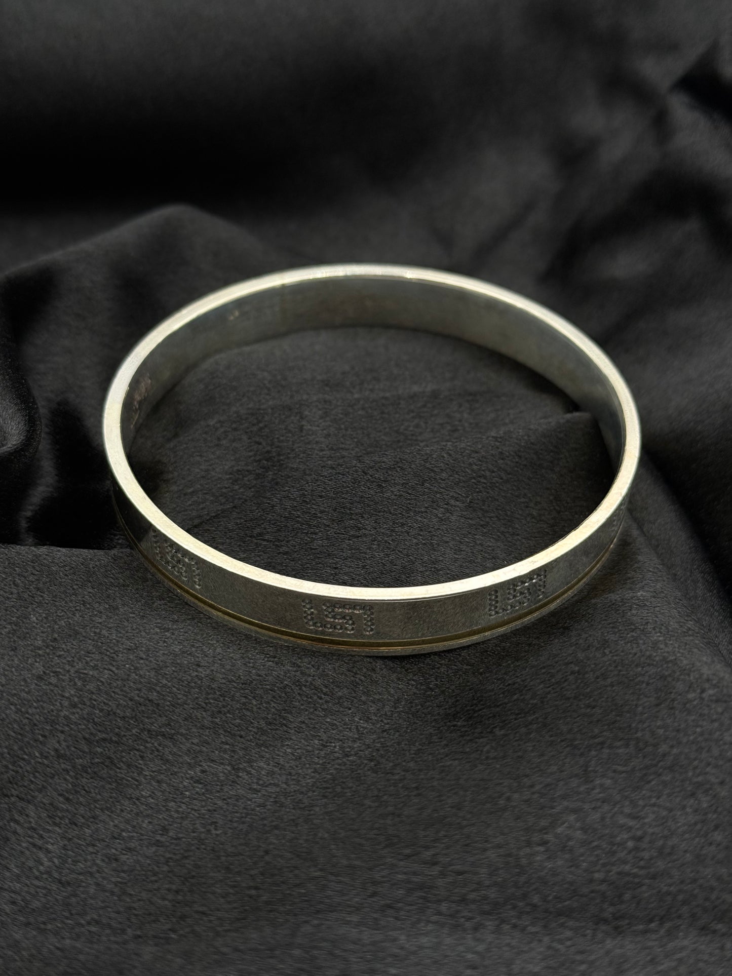 MENS SILVER KADDA SIZE 2.7 MK035