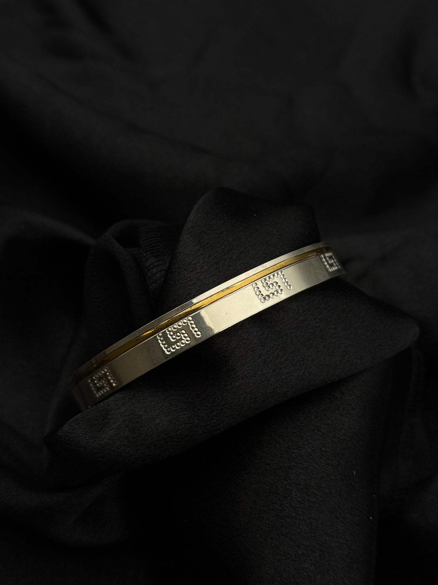MENS SILVER KADDA SIZE 3 MK038