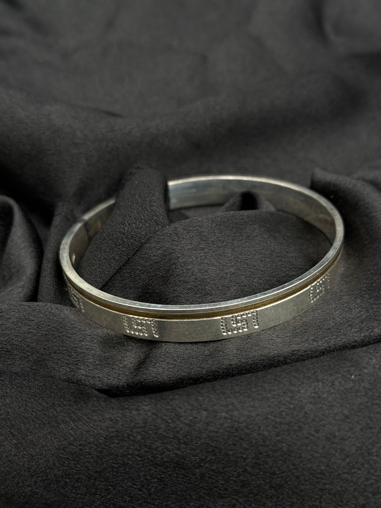 MENS SILVER KADDA SIZE 3 MK038