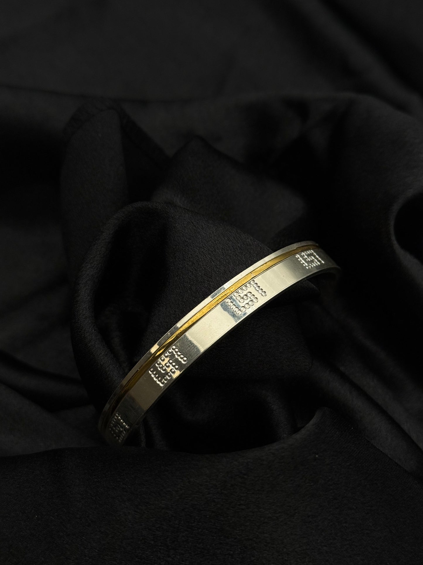 MENS SILVER KADDA SIZE 3 MK038