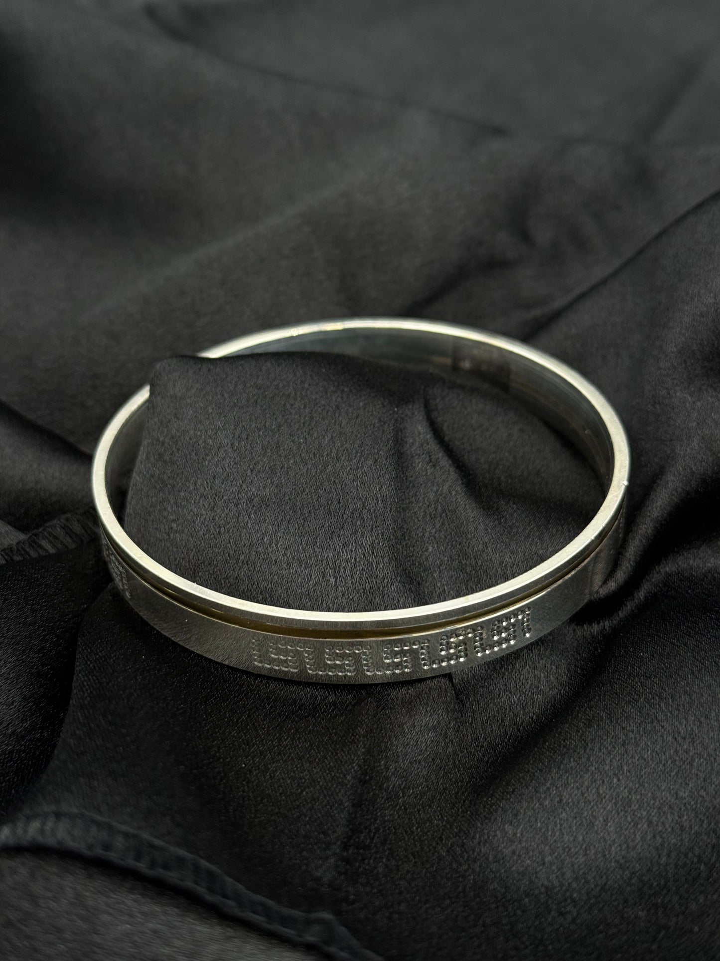 MENS SILVER KADDA SIZE 3 MK040