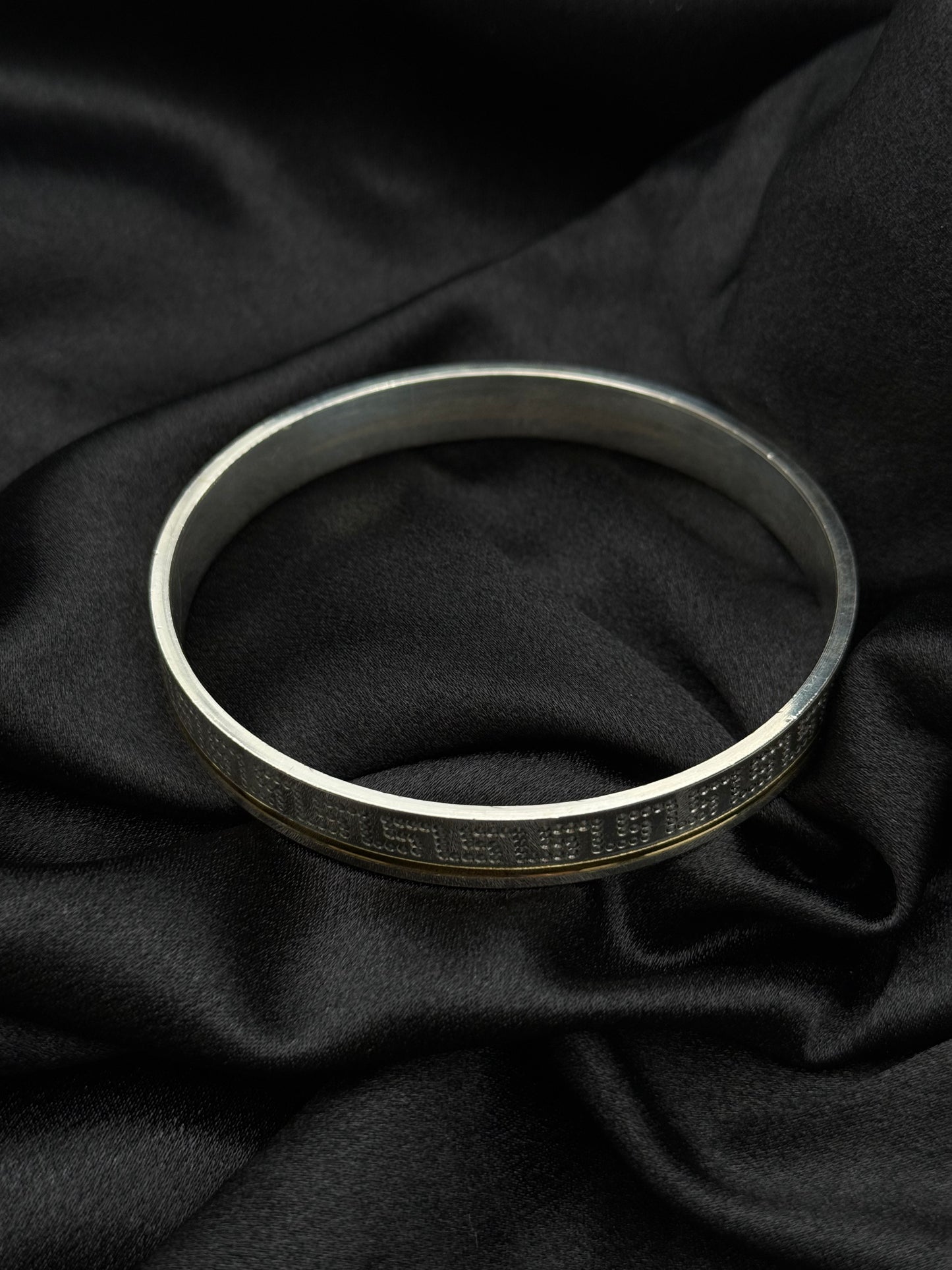 MENS SILVER KADDA SIZE 3 MK044
