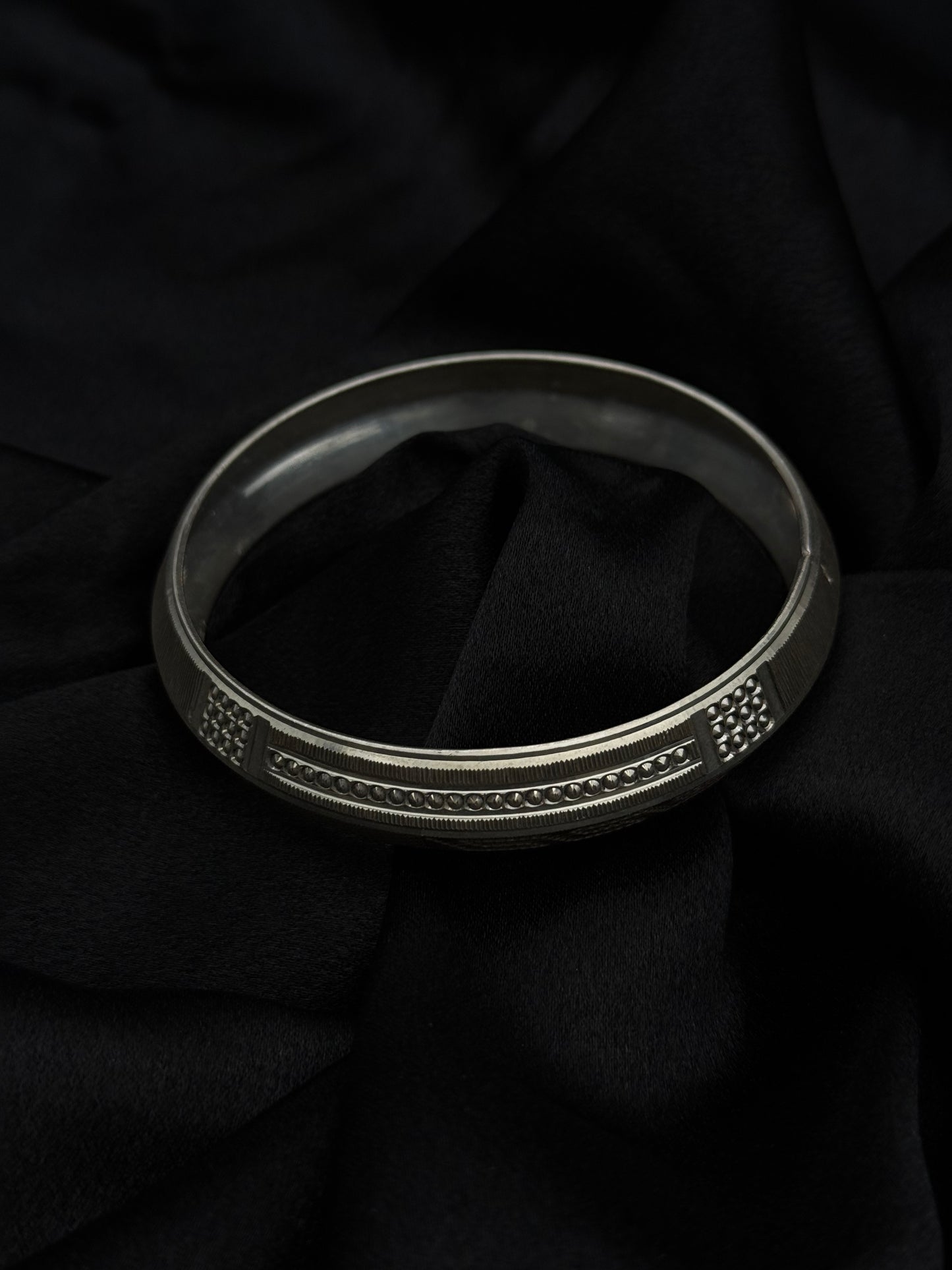MENS SILVER KADDA SIZE 2.6 MK059