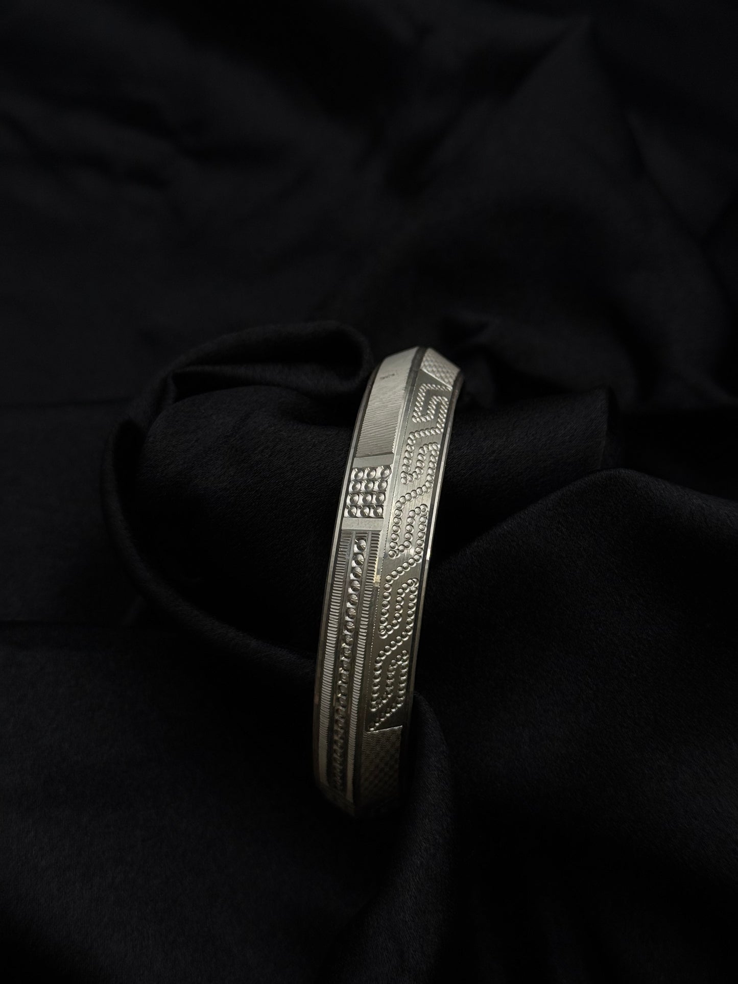 MENS SILVER KADDA SIZE 2.6 MK059