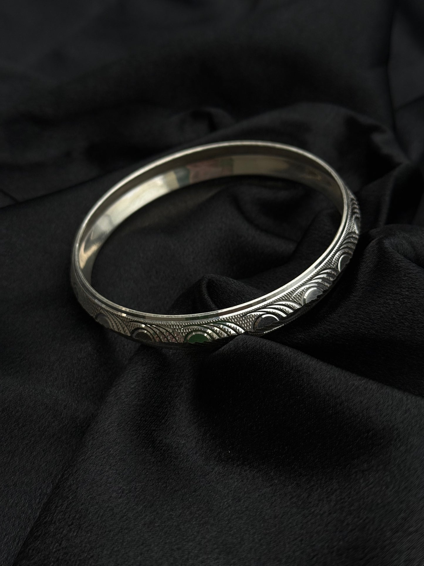 MENS SILVER KADDA SIZE 2.6 MK060
