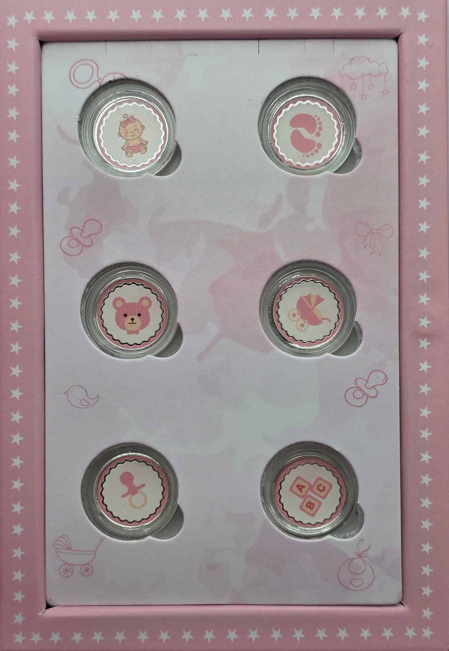 IT’S A GIRL BABY SHOWER PURE SILVER COIN