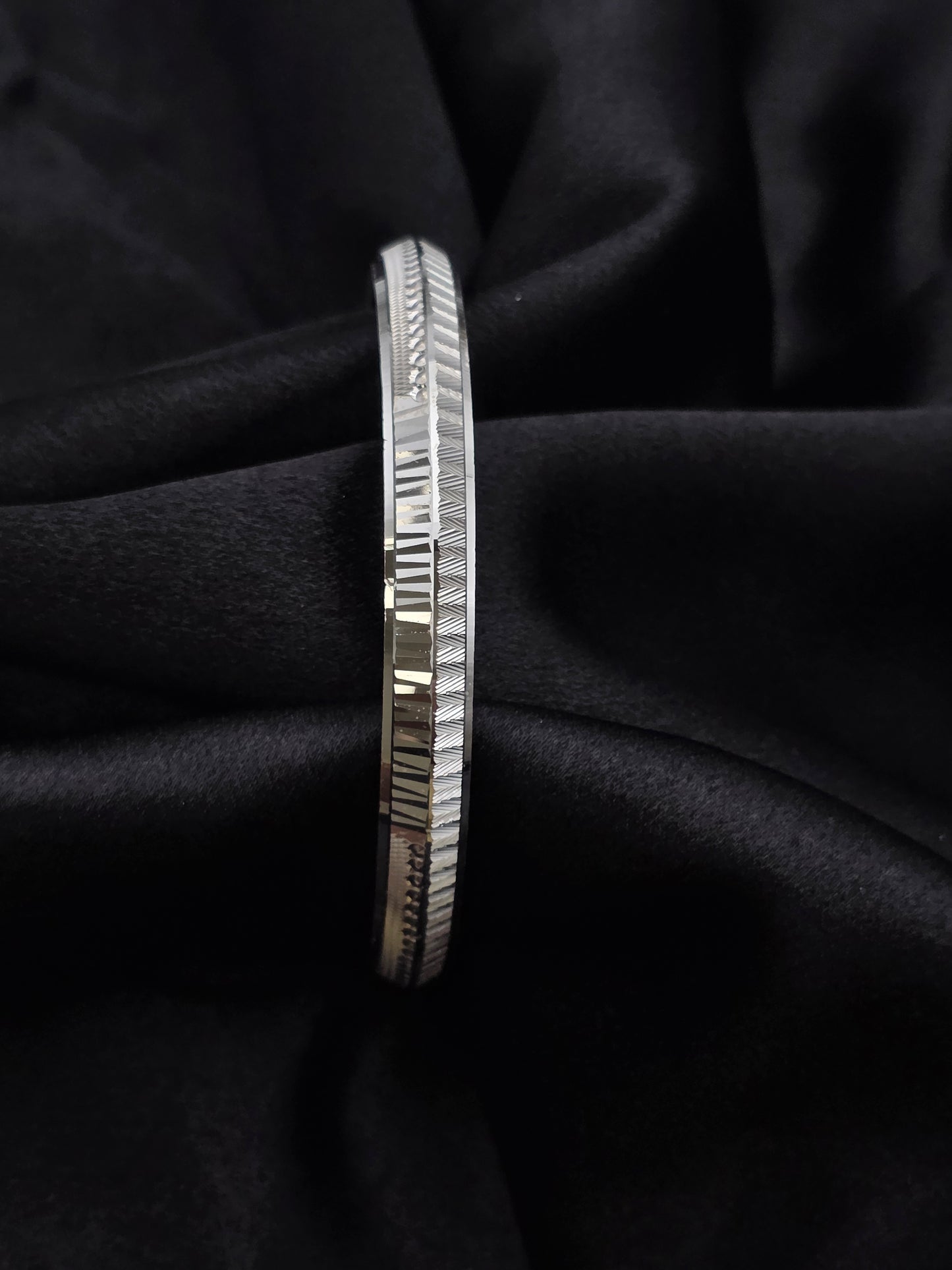 MENS SILVER KADDA SIZE 2.7 MK073