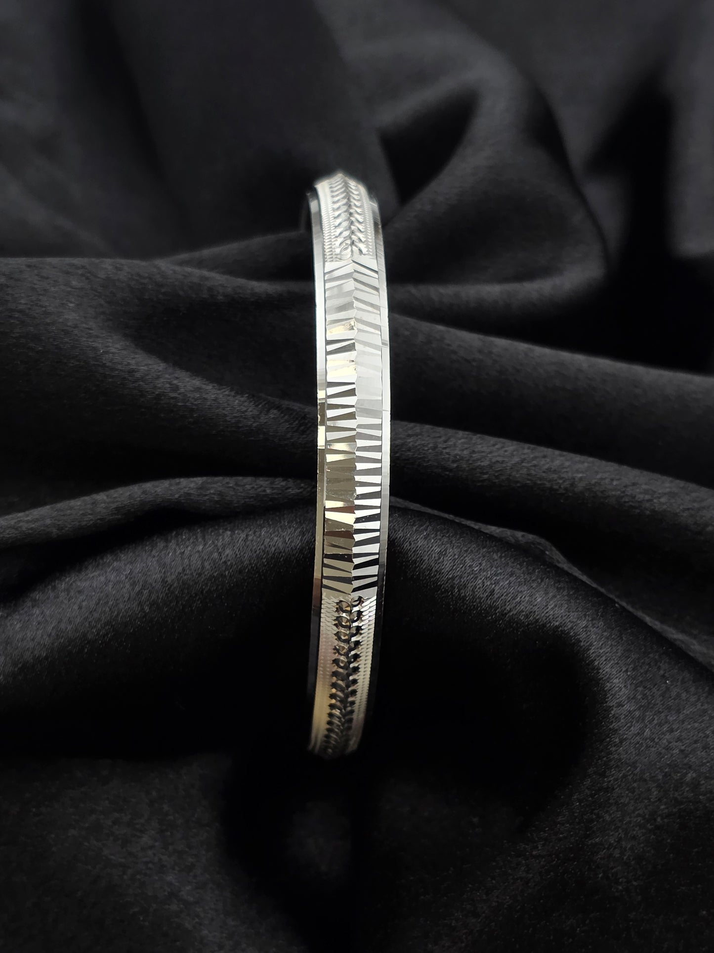 MENS SILVER KADDA SIZE 2.7 MK096