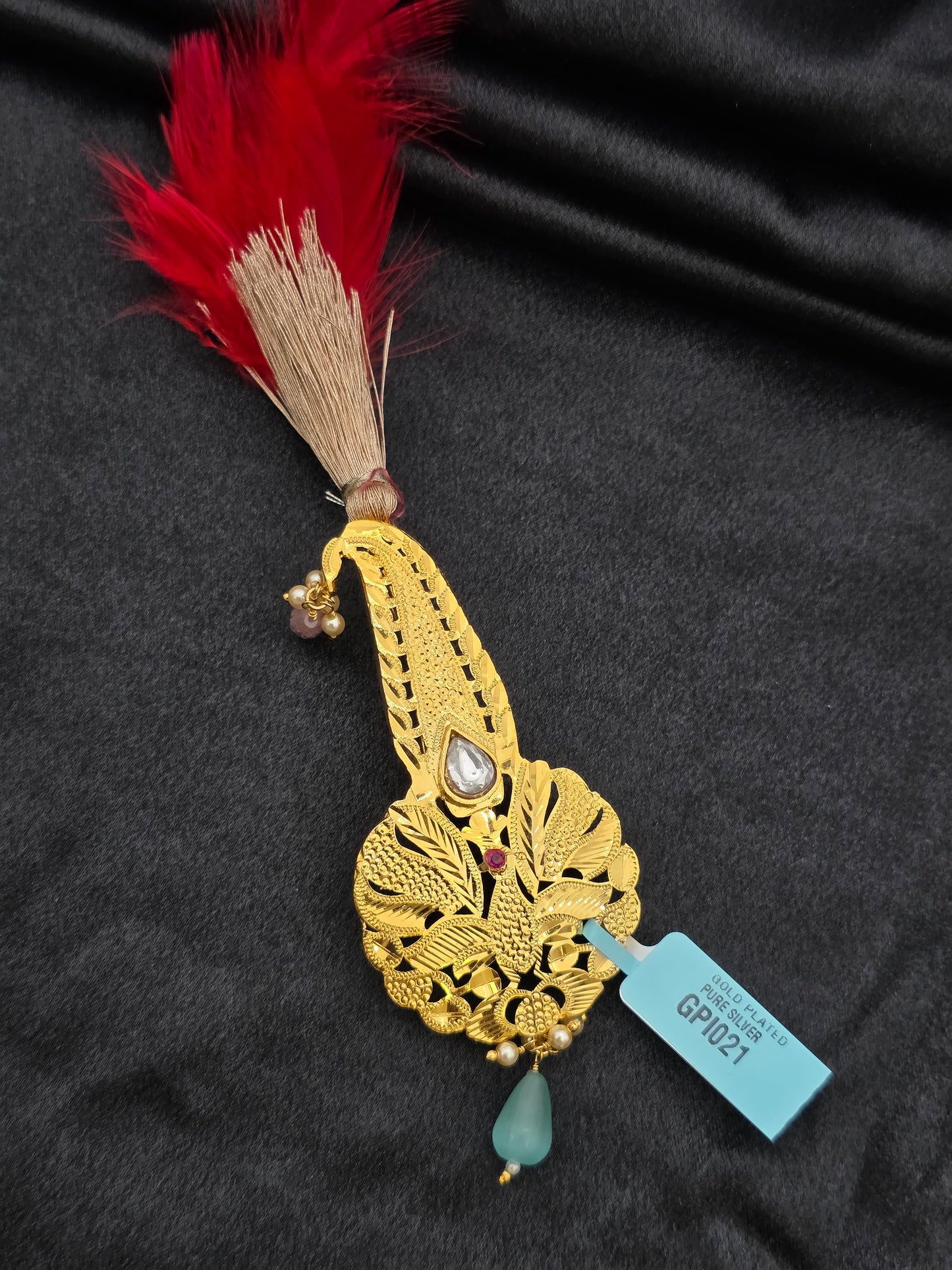 GOLD PLATED SILVER KALGI GPI021