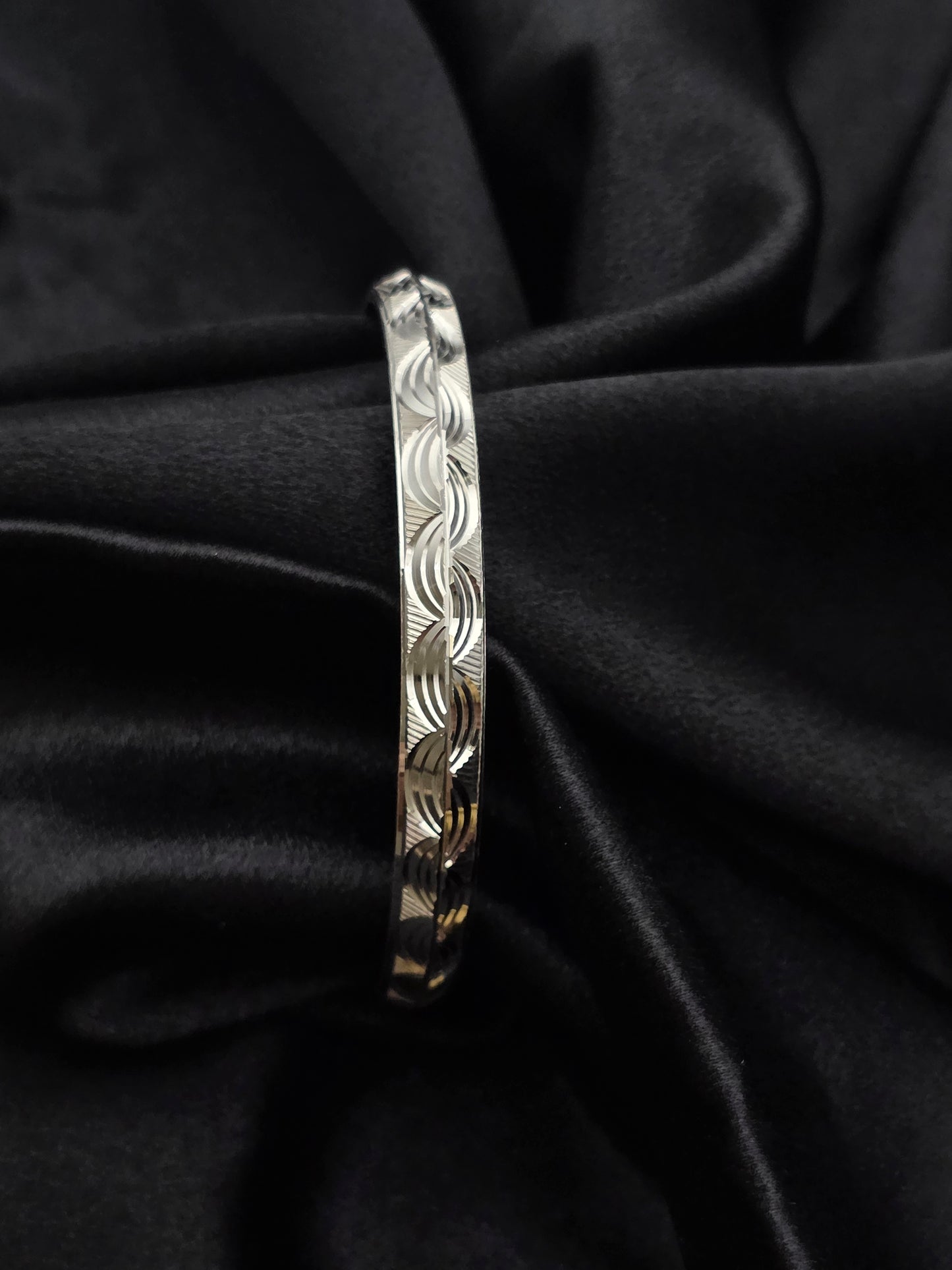 MENS SILVER KADDA SIZE 2.7 MK093