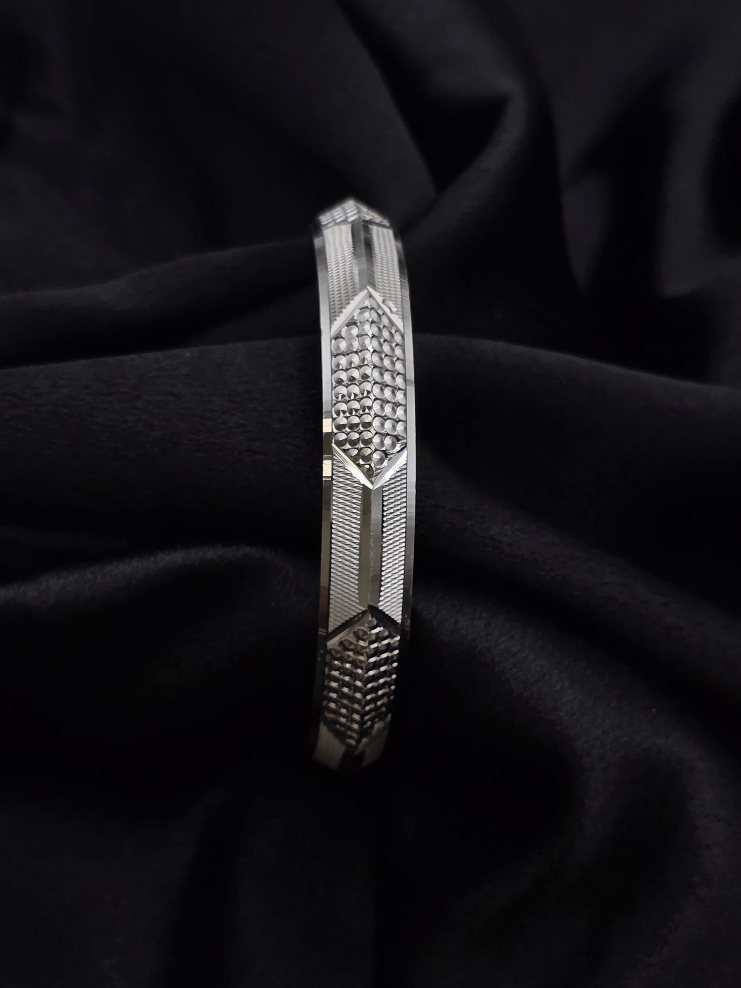 MENS SILVER KADDA SIZE 2.7 MK076