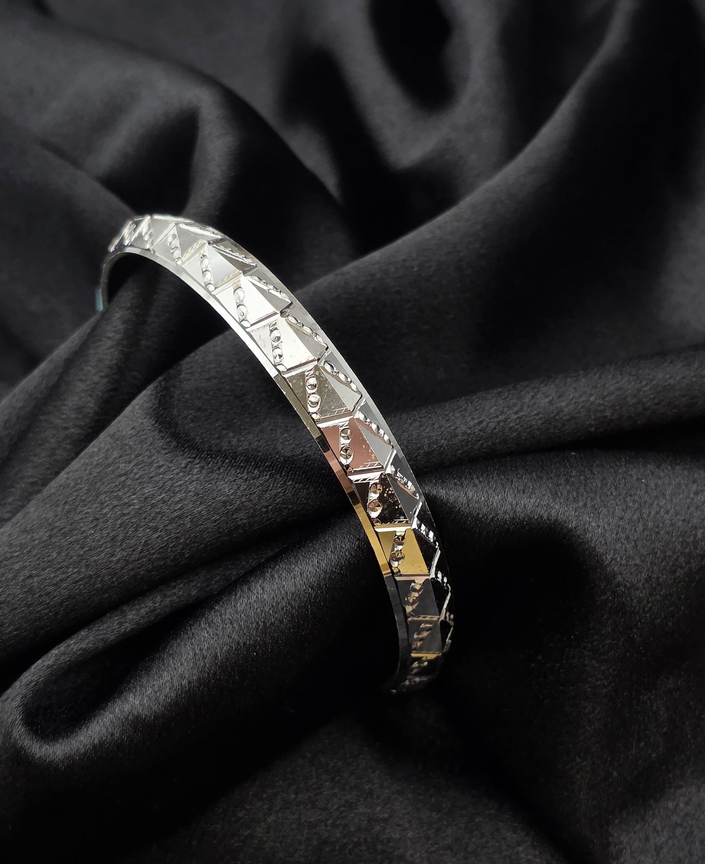 MENS SILVER KADDA SIZE 3 MK087