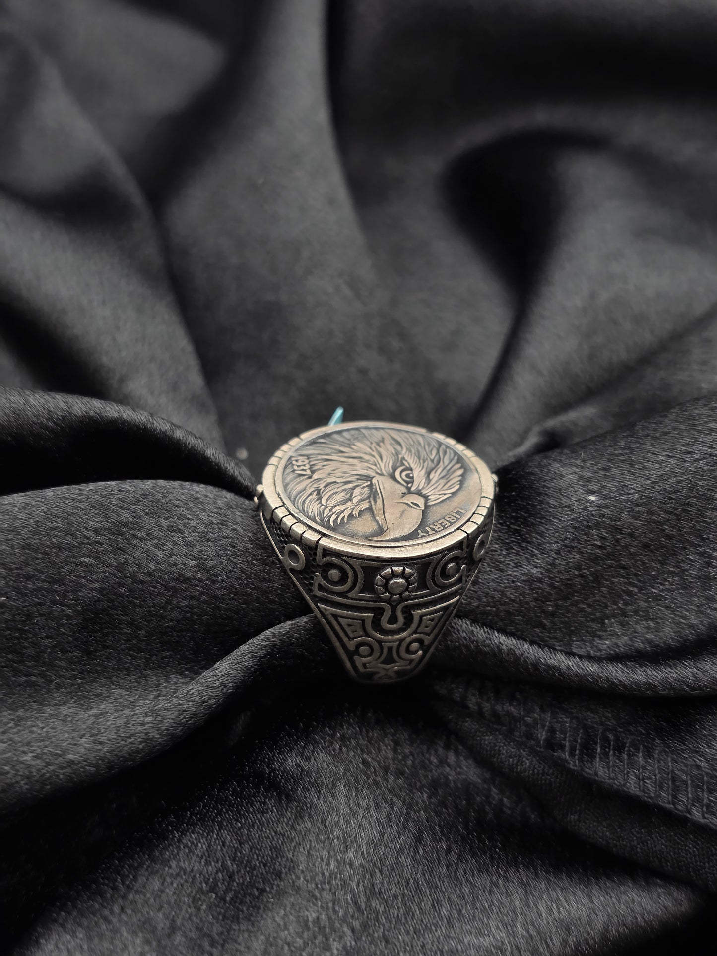 BOYS SILVER RING SIZE 9 BR051