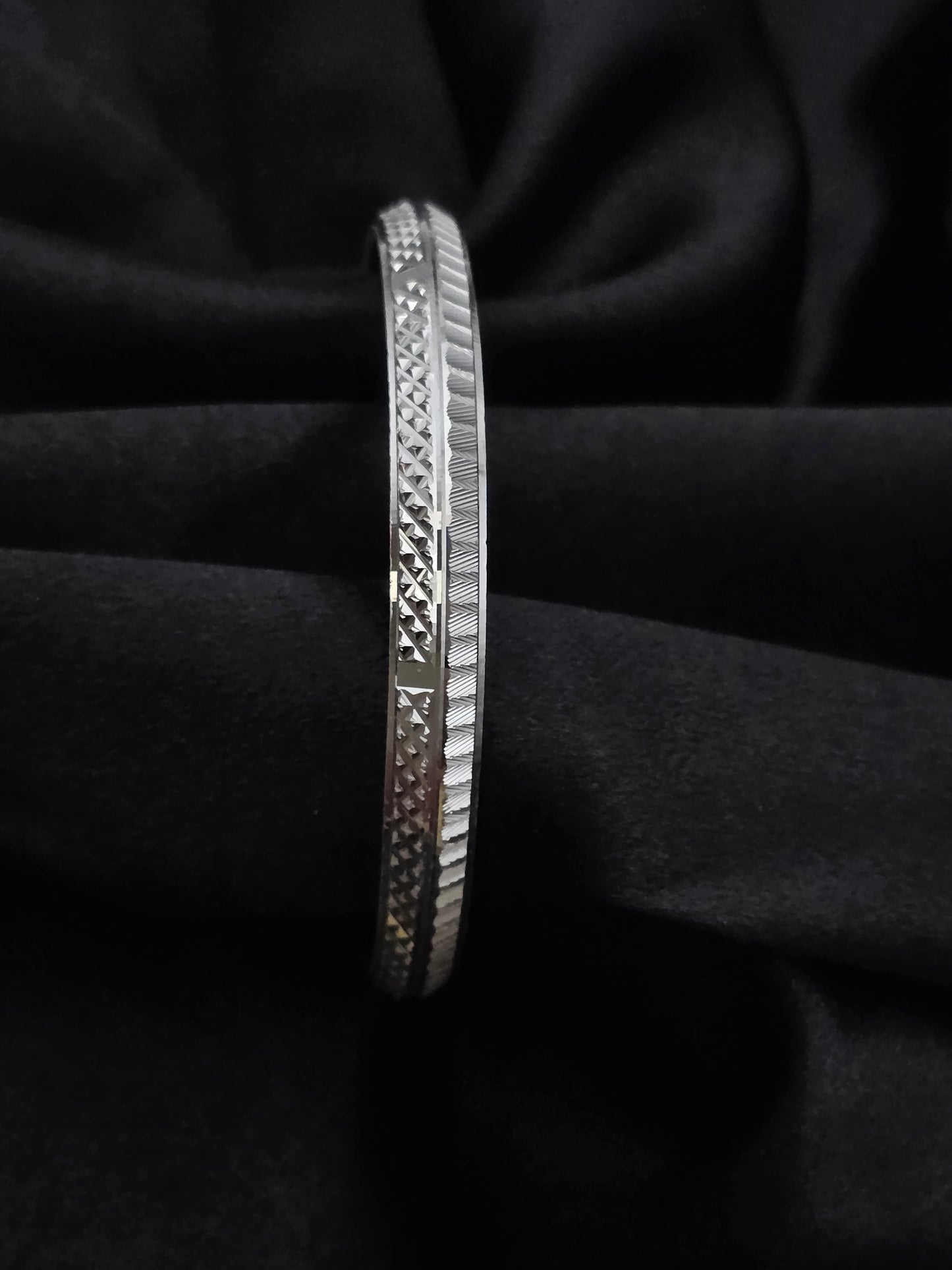 MENS SILVER KADDA SIZE 2.7 MK102