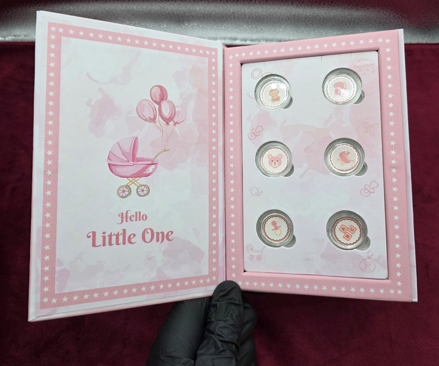 IT’S A GIRL BABY SHOWER PURE SILVER COIN