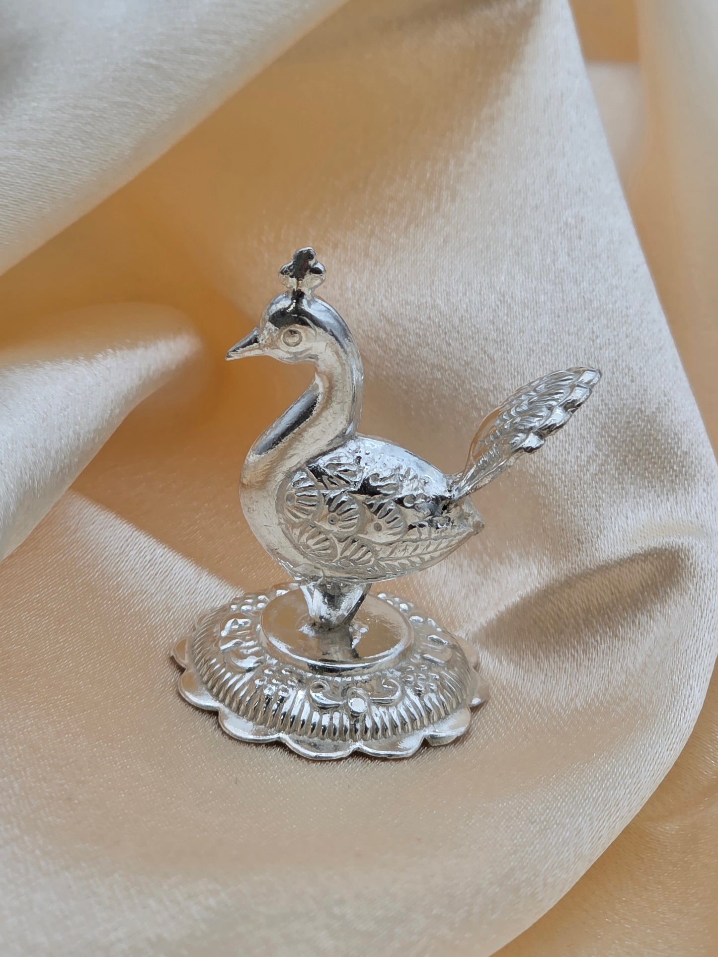 PURE SILVER PEACOCK PI154