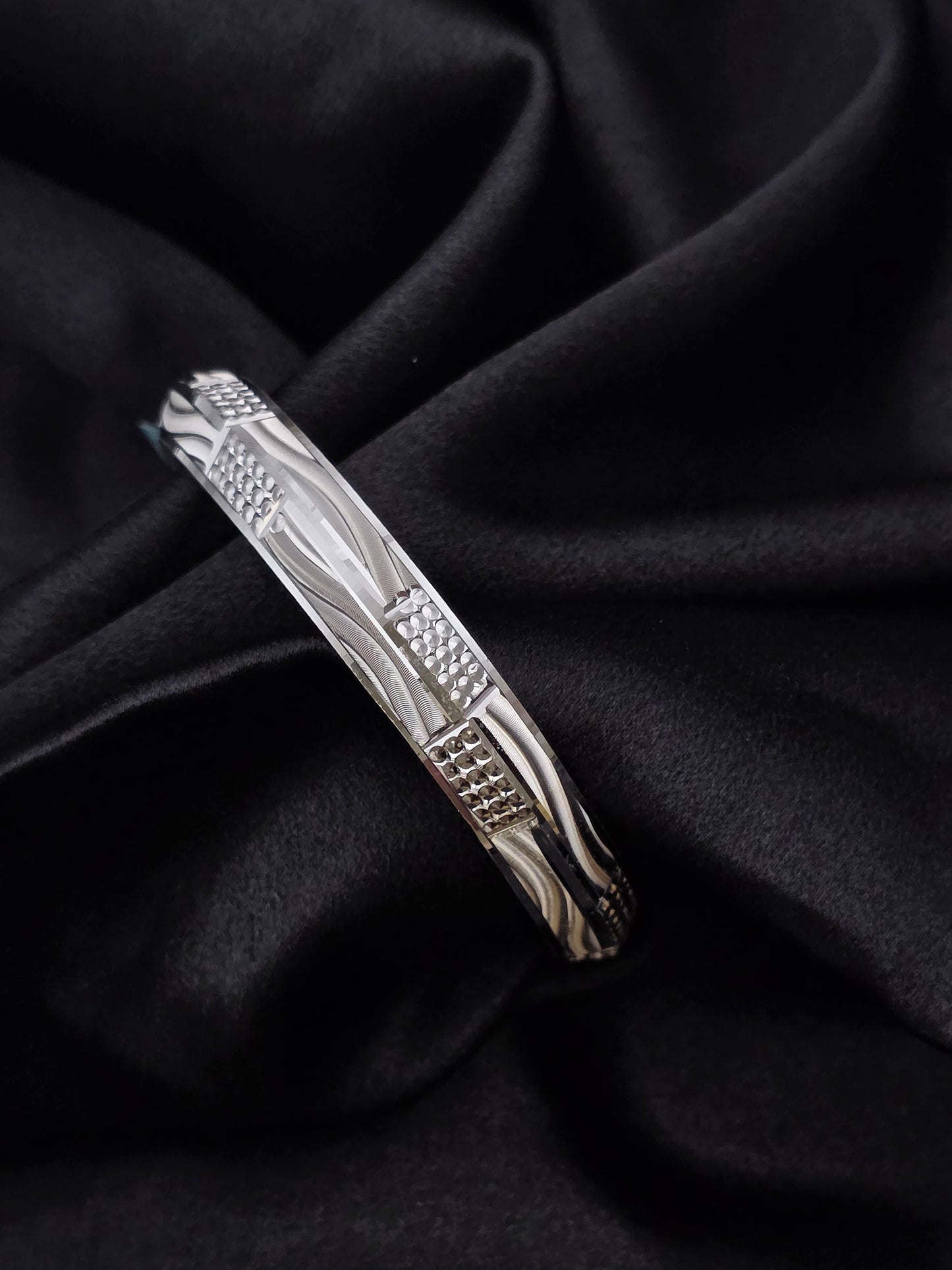 MENS SILVER KADDA SIZE 2.7 MK086