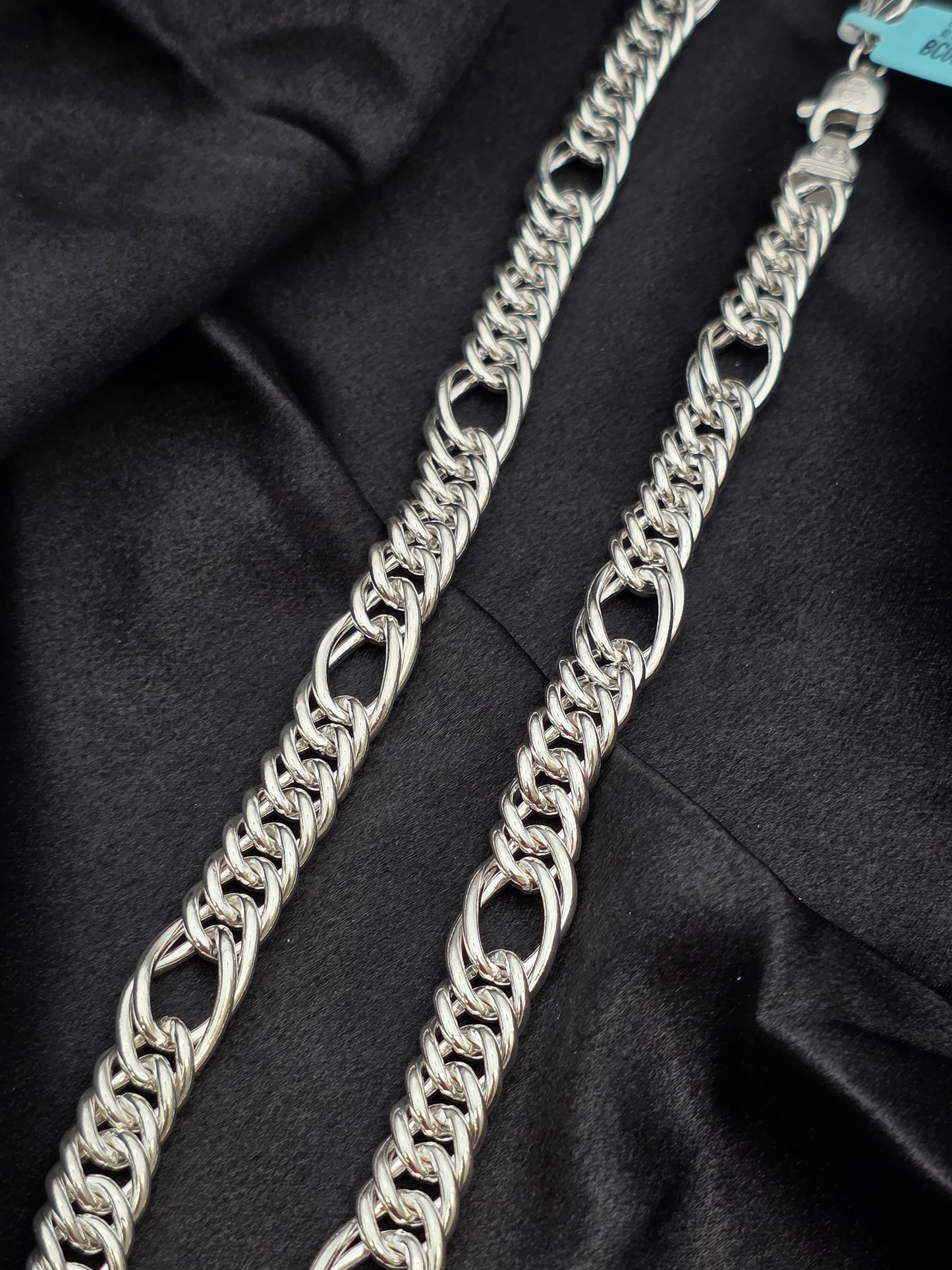 BOYS SILVER CHAIN 22 INCH BC001