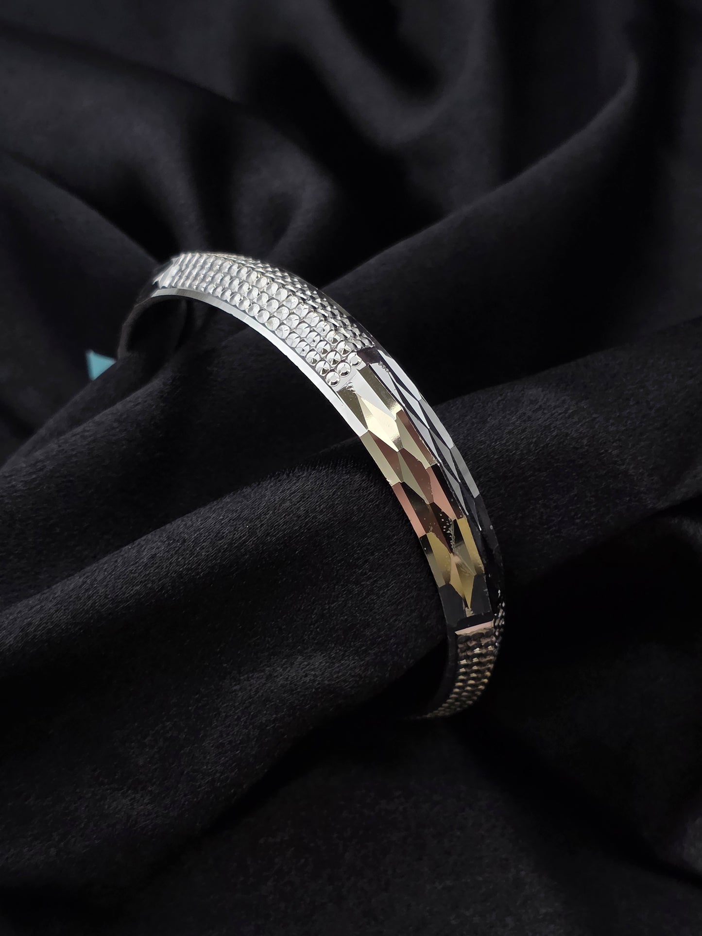 MENS SILVER KADDA SIZE 2.7 MK100