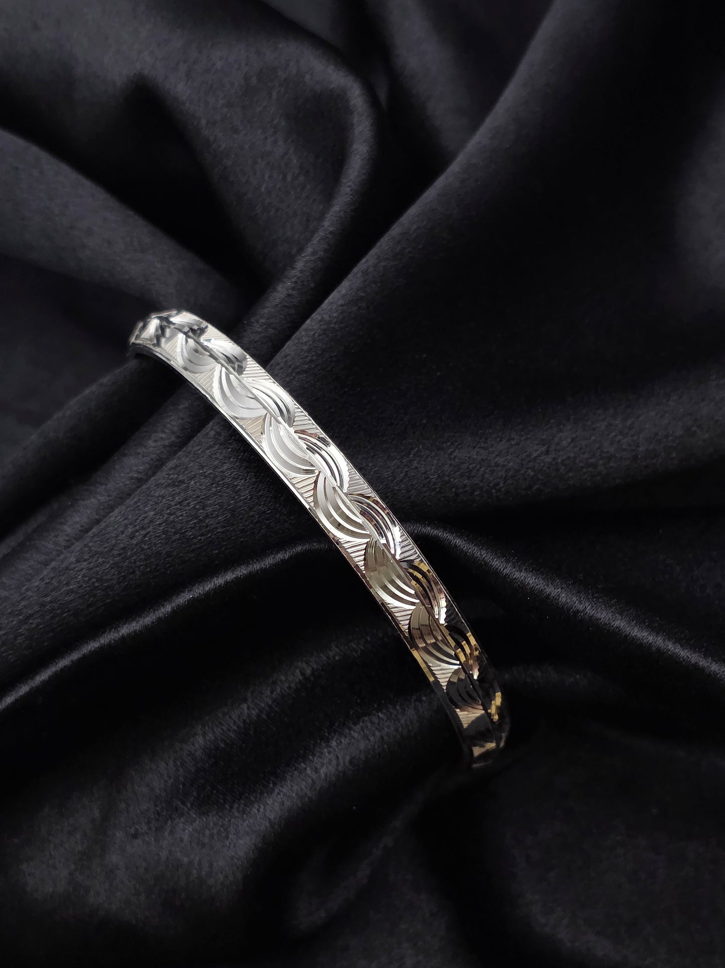 MENS SILVER KADDA SIZE 2.7 MK093