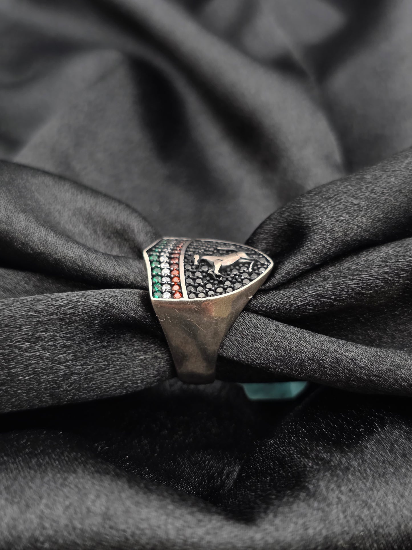 BOYS SILVER RING SIZE 9 BR057