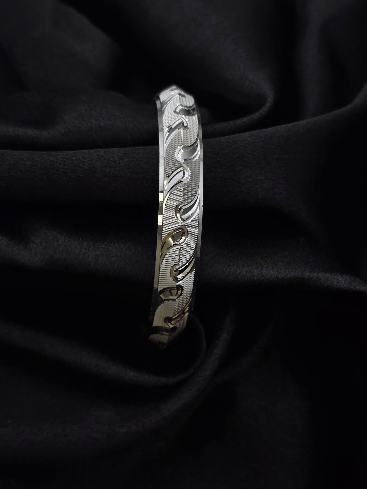 MENS SILVER KADDA SIZE 2.6 MK091