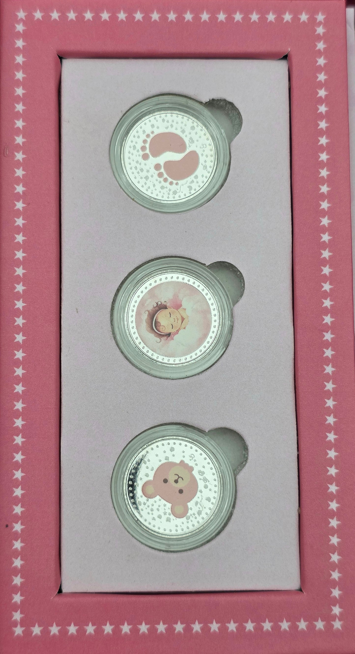 IT’S A GIRL BABY SHOWER PURE SILVER COIN
