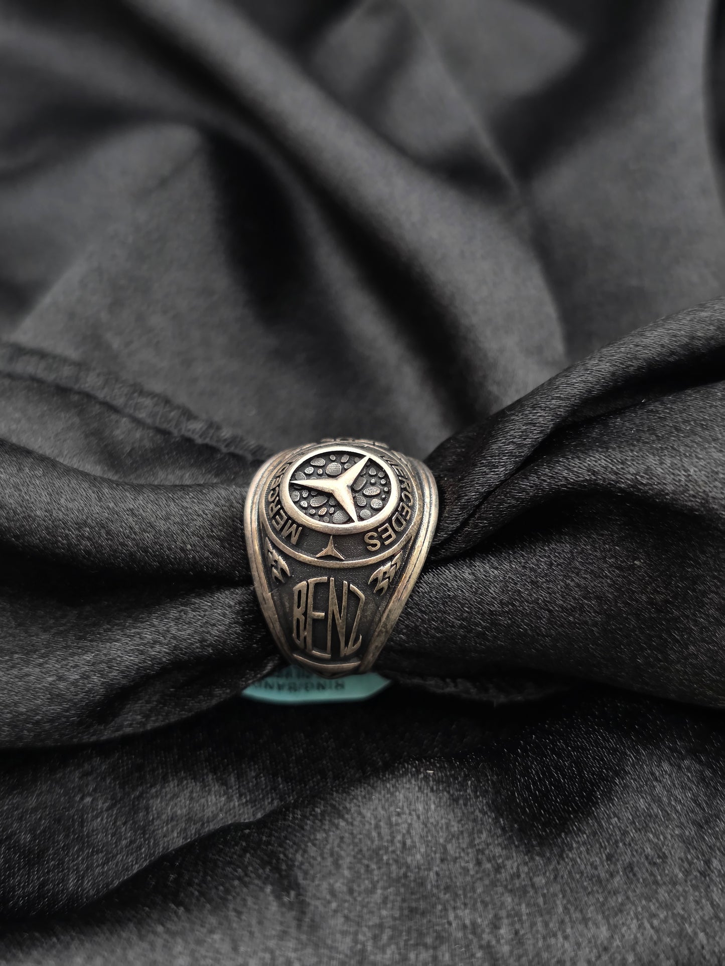 BOYS SILVER RING SIZE 12 BR093