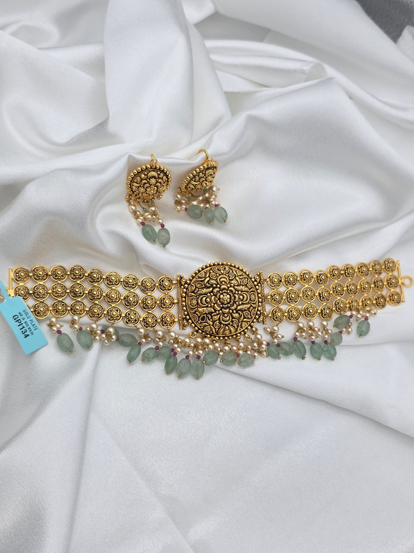 GOLD PLATED SILVER SET GPI134