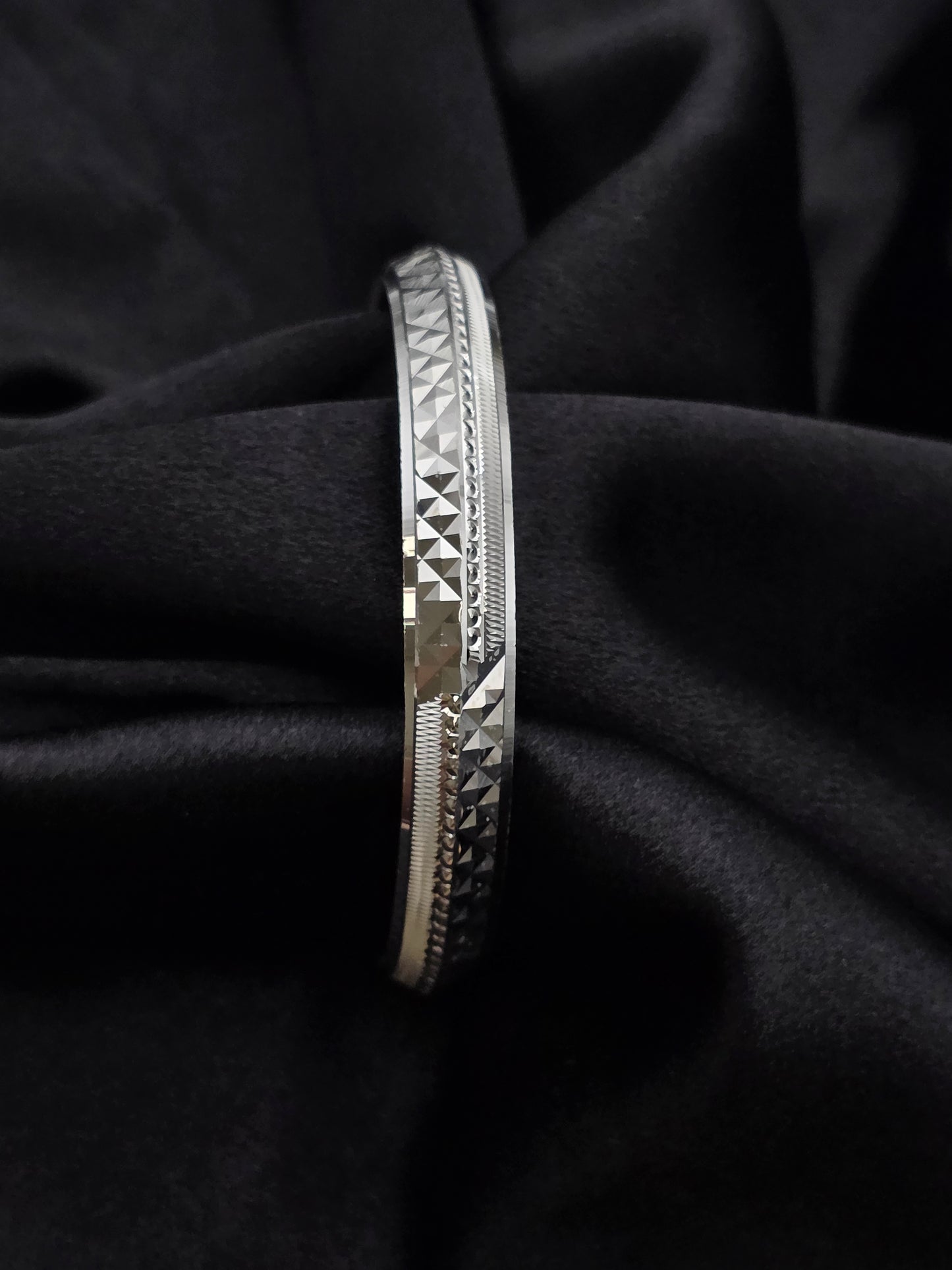 MENS SILVER KADDA SIZE 2.6 MK085