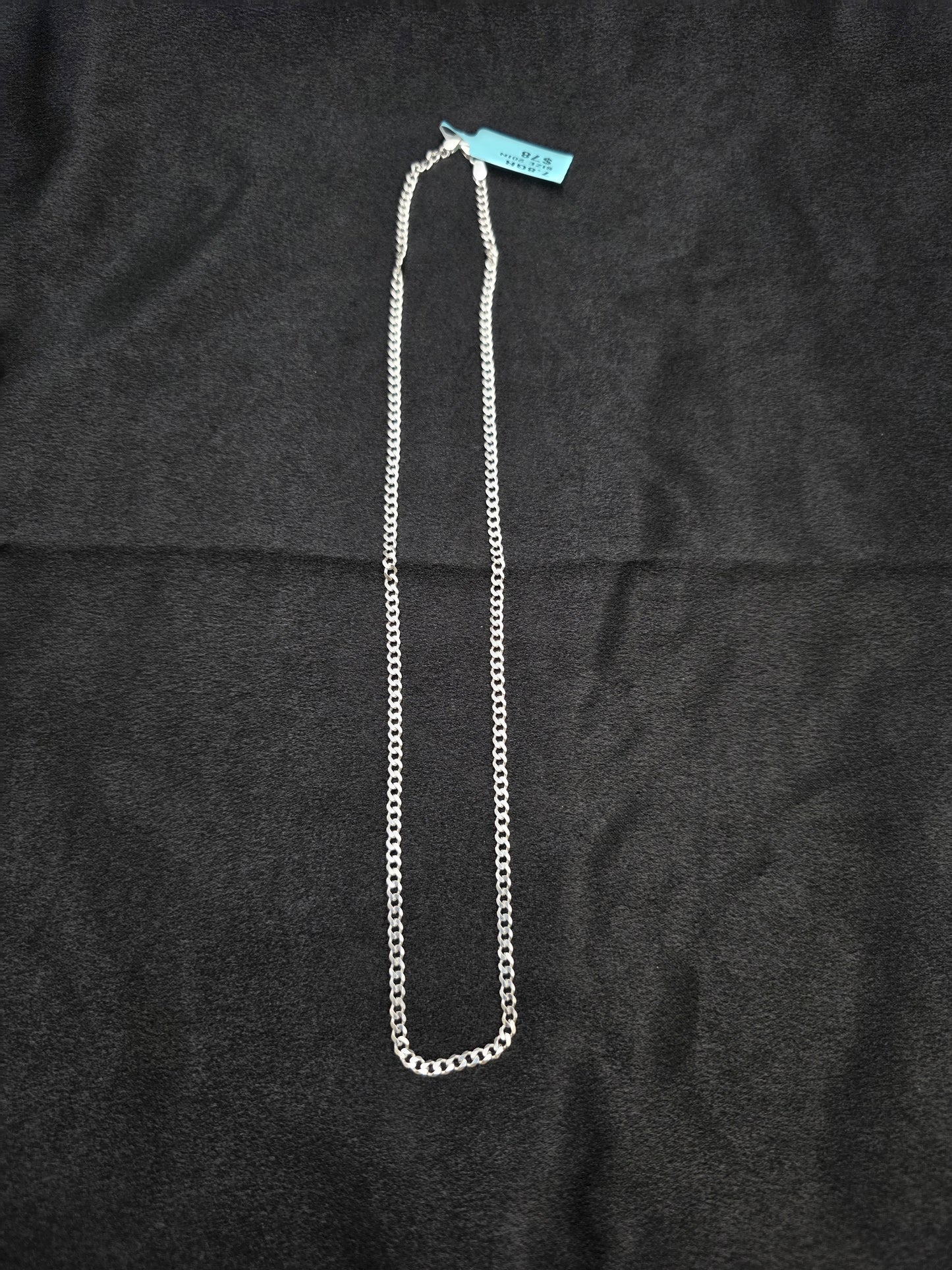 BOYS SILVER CHAIN 20 INCH BC029