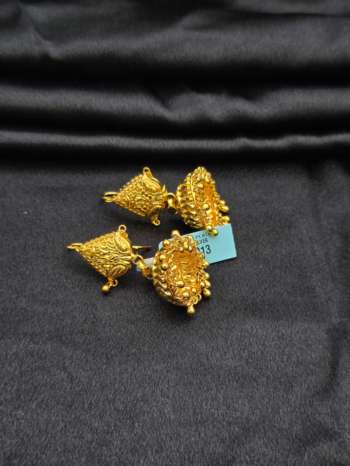 GOLD PLATED SILVER JHUMKI GPI001