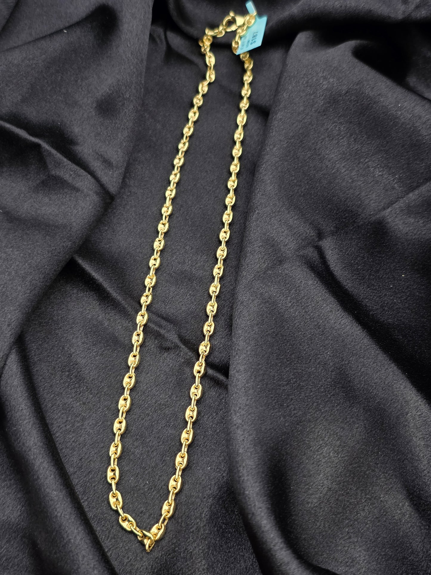 BOYS GOLD PLATED SILVER CHAIN 20 INCH BC027