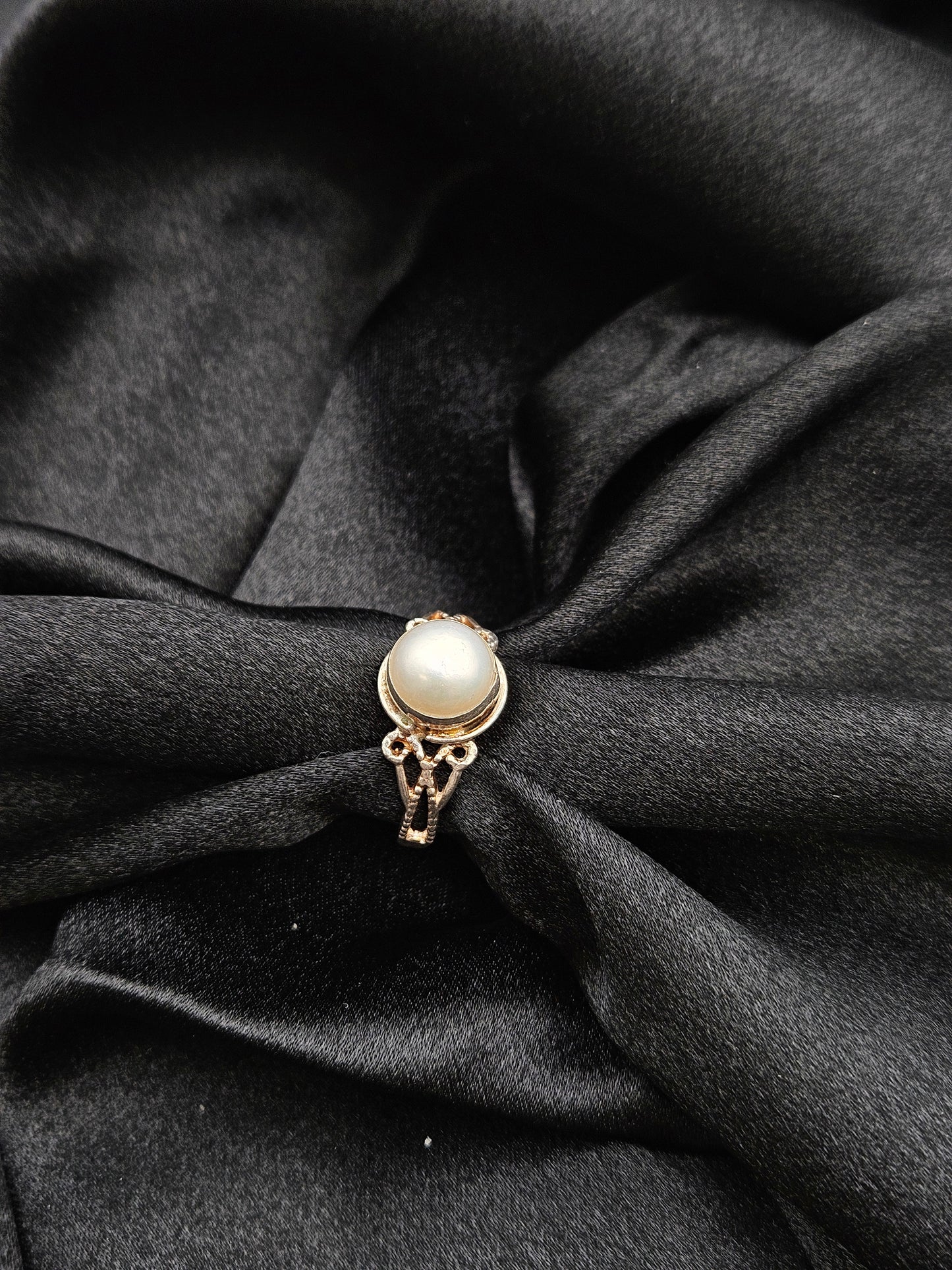 PEARL SILVER RING SIZE 11 GR311