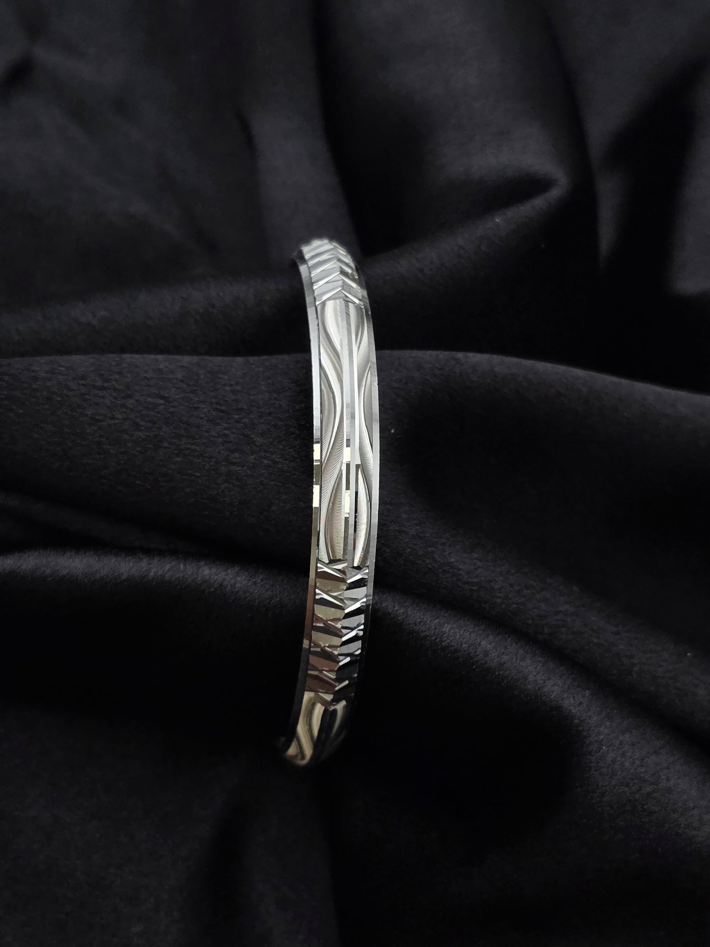 MENS SILVER KADDA SIZE 2.6 MK078
