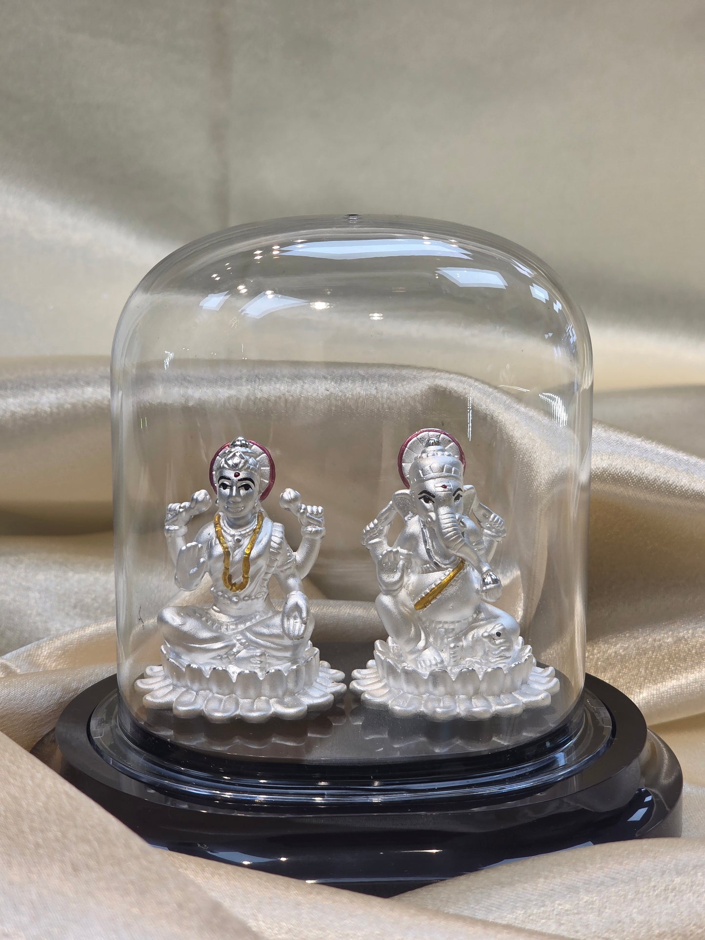 GANESH-LAXMI PURE SILVER IDOL SE001
