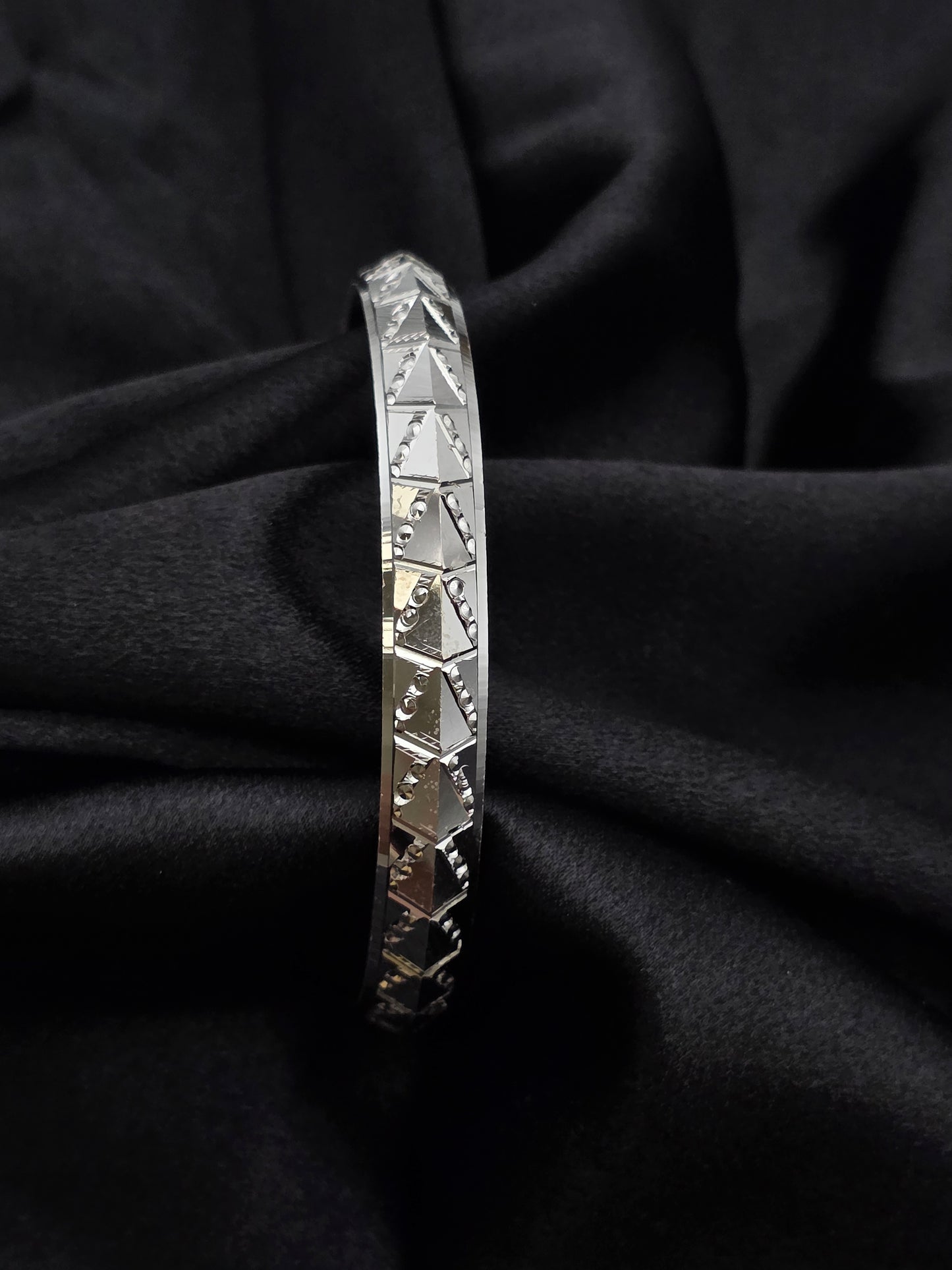 MENS SILVER KADDA SIZE 3 MK087