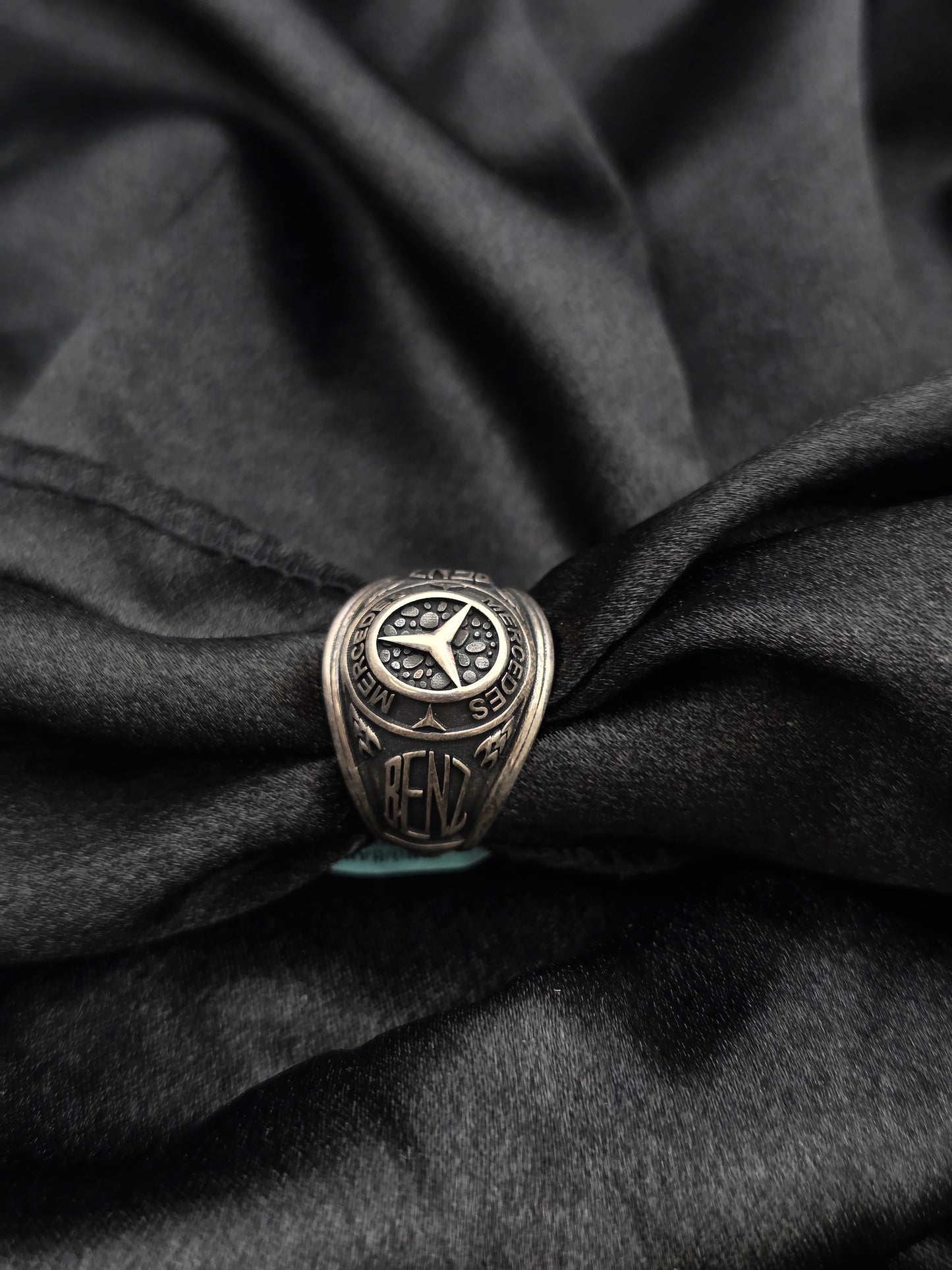 BOYS SILVER RING SIZE 12 BR093