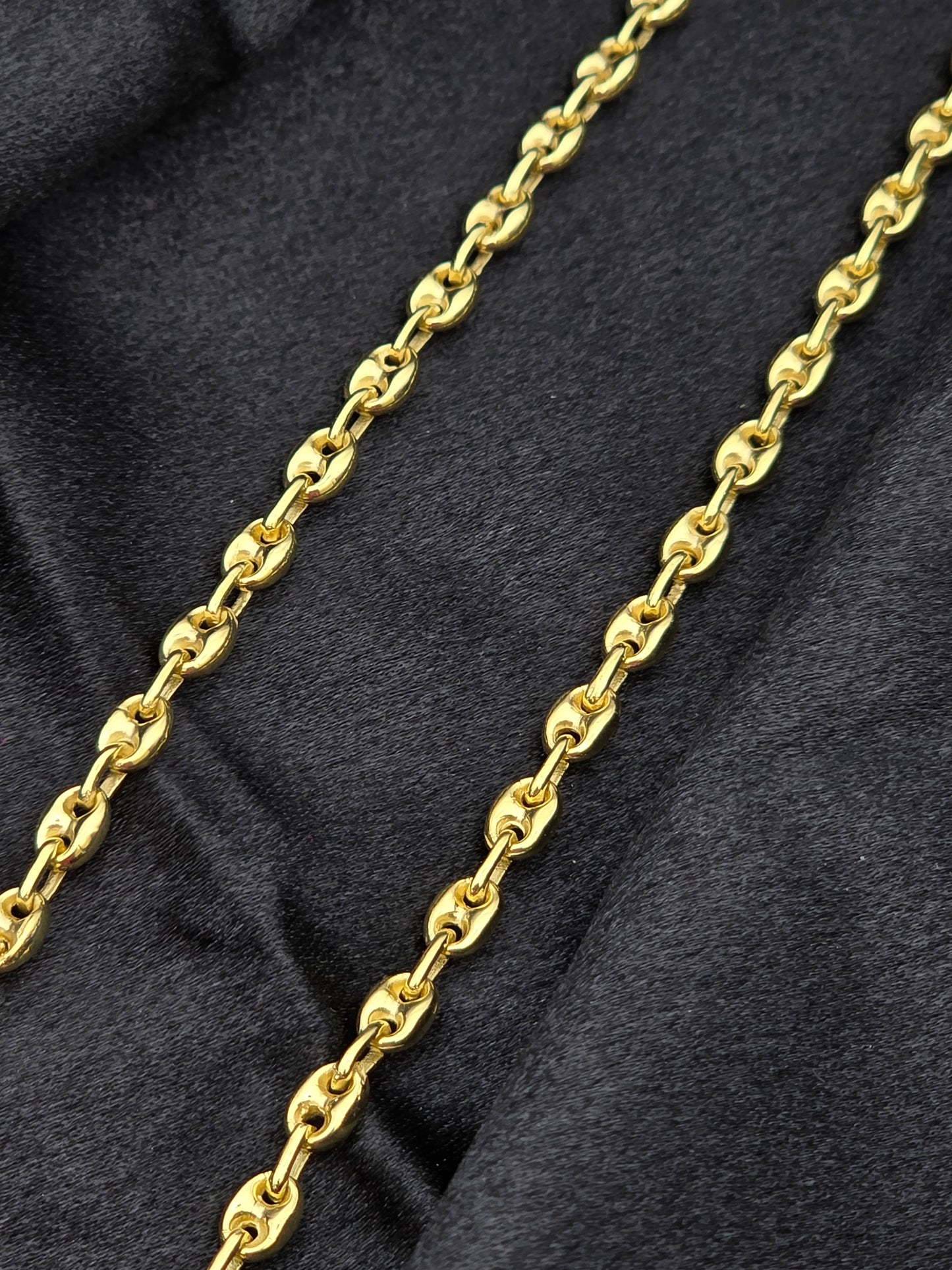 BOYS GOLD PLATED SILVER CHAIN 20 INCH BC027
