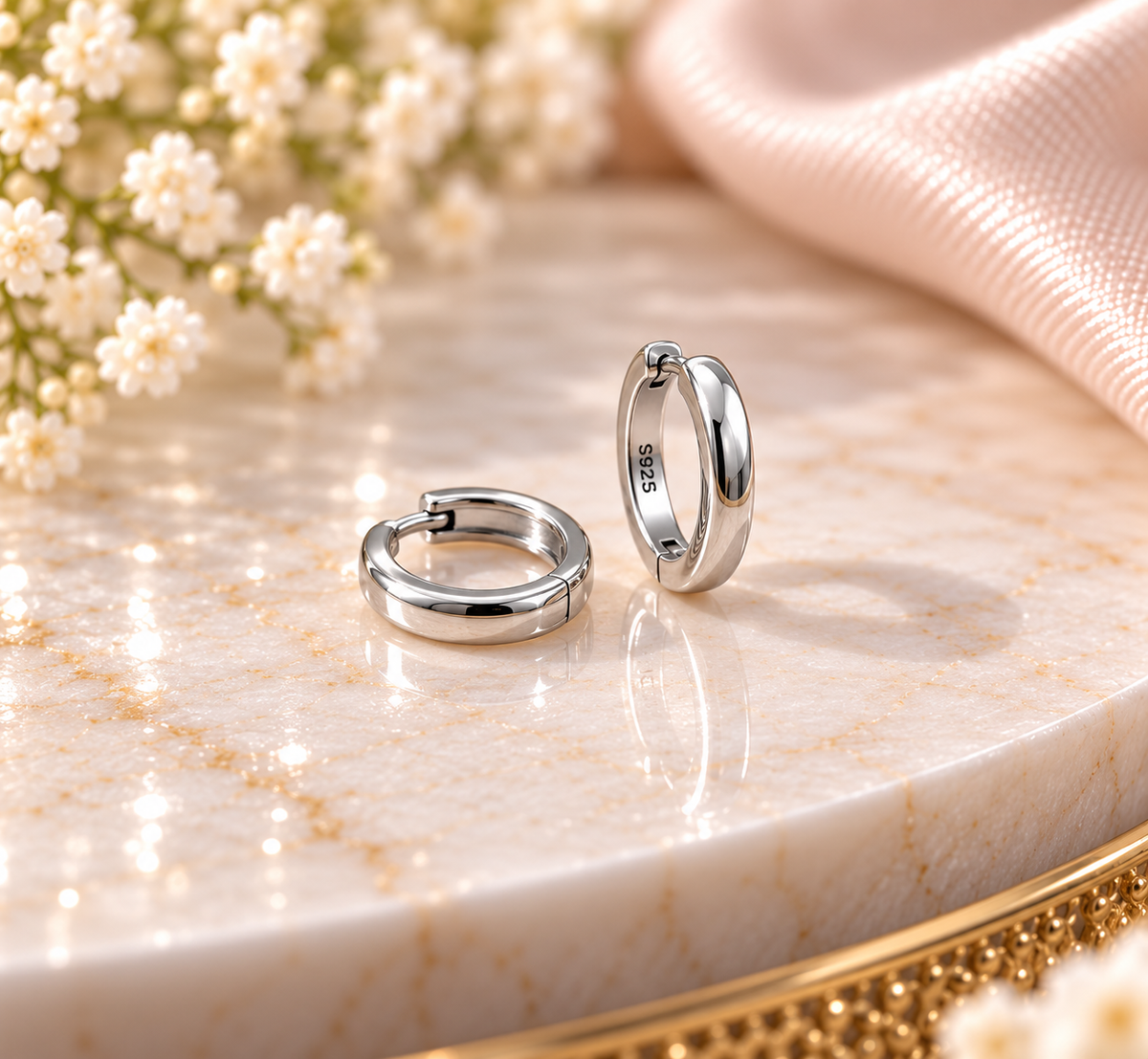 925 SILVER HOOPS