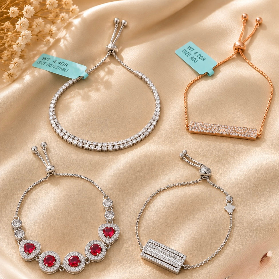 925 SILVER ADJUSTABLE BRACELETS