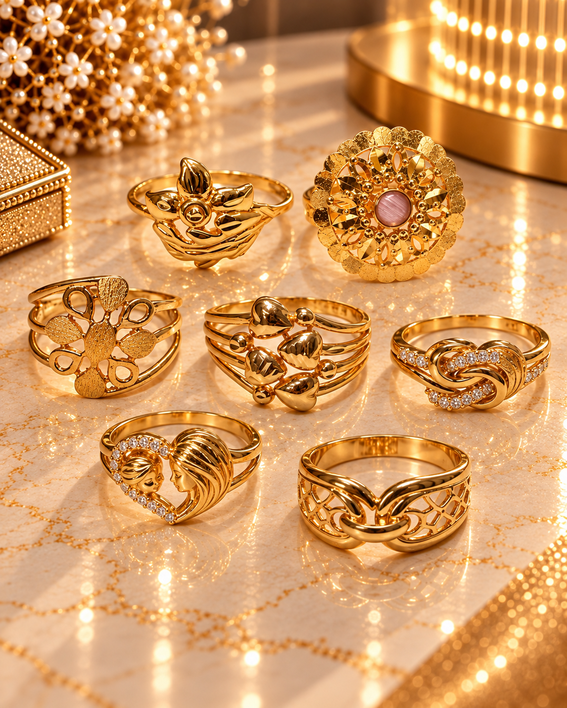 GOLD PLATED RINGS