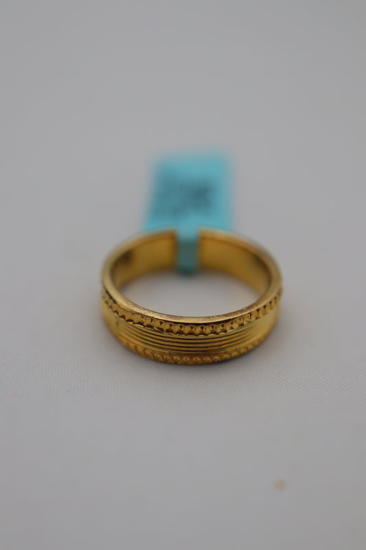 GOLD PLATED BAND SIZE 7 GPI086