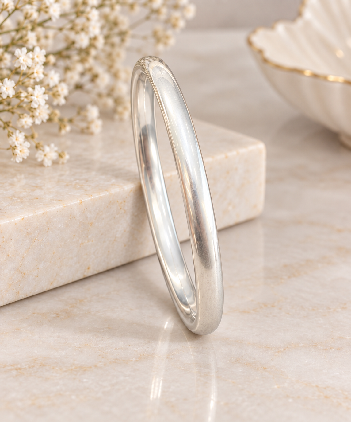 PURE SILVER PLAIN KDDA SIZE 2.6 PK011