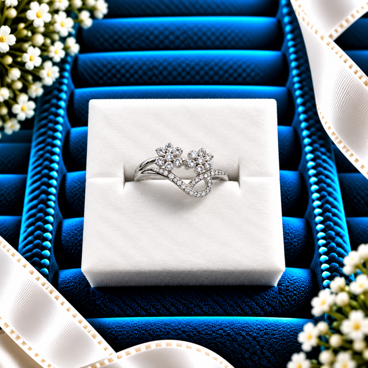 925 SILVER RING SIZE 5 GR093